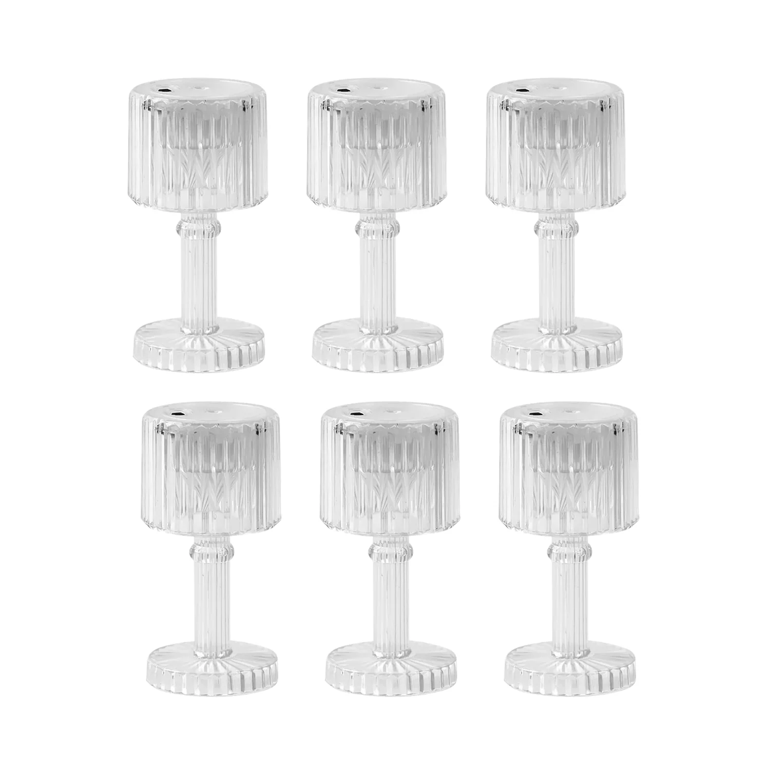 Set of 6 LED Crystal-Effect Table Lamps - Image 5
