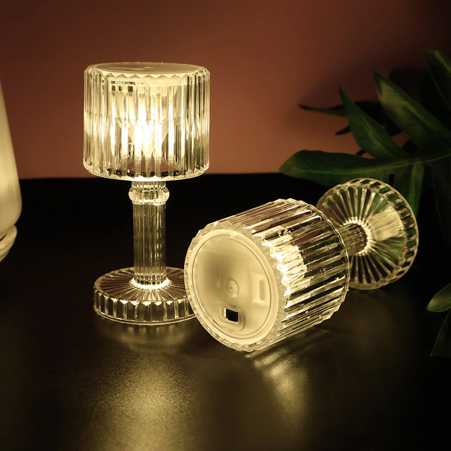 Set of 6 LED Crystal-Effect Table Lamps - Image 6