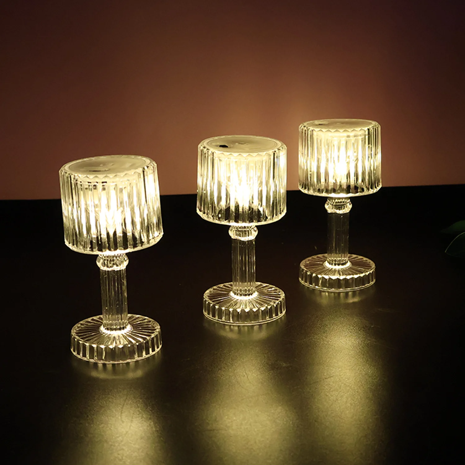 Set of 6 LED Crystal-Effect Table Lamps - Image 7