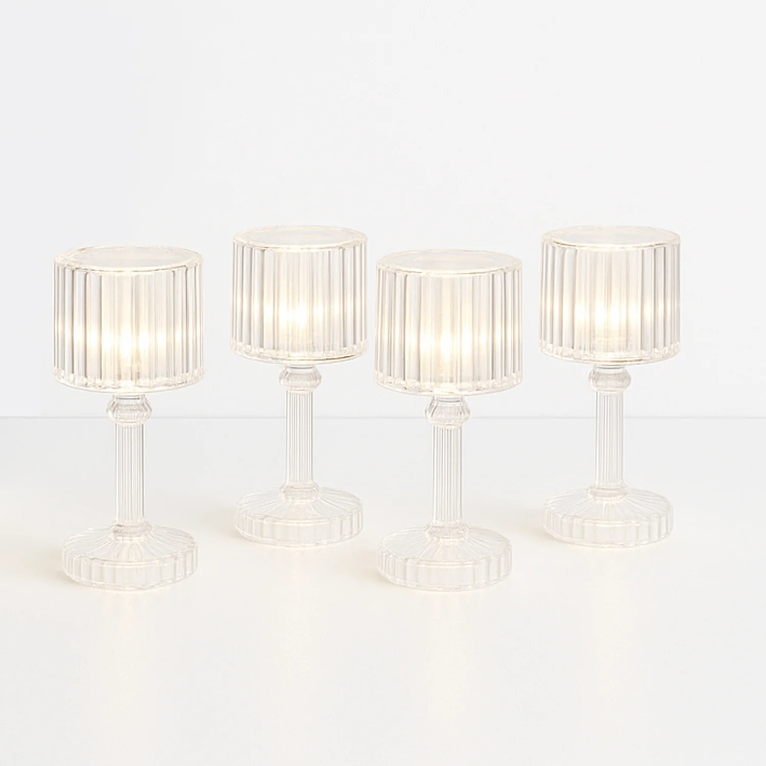Set of 4 LED Crystal-Effect Table Lamps - Image 5
