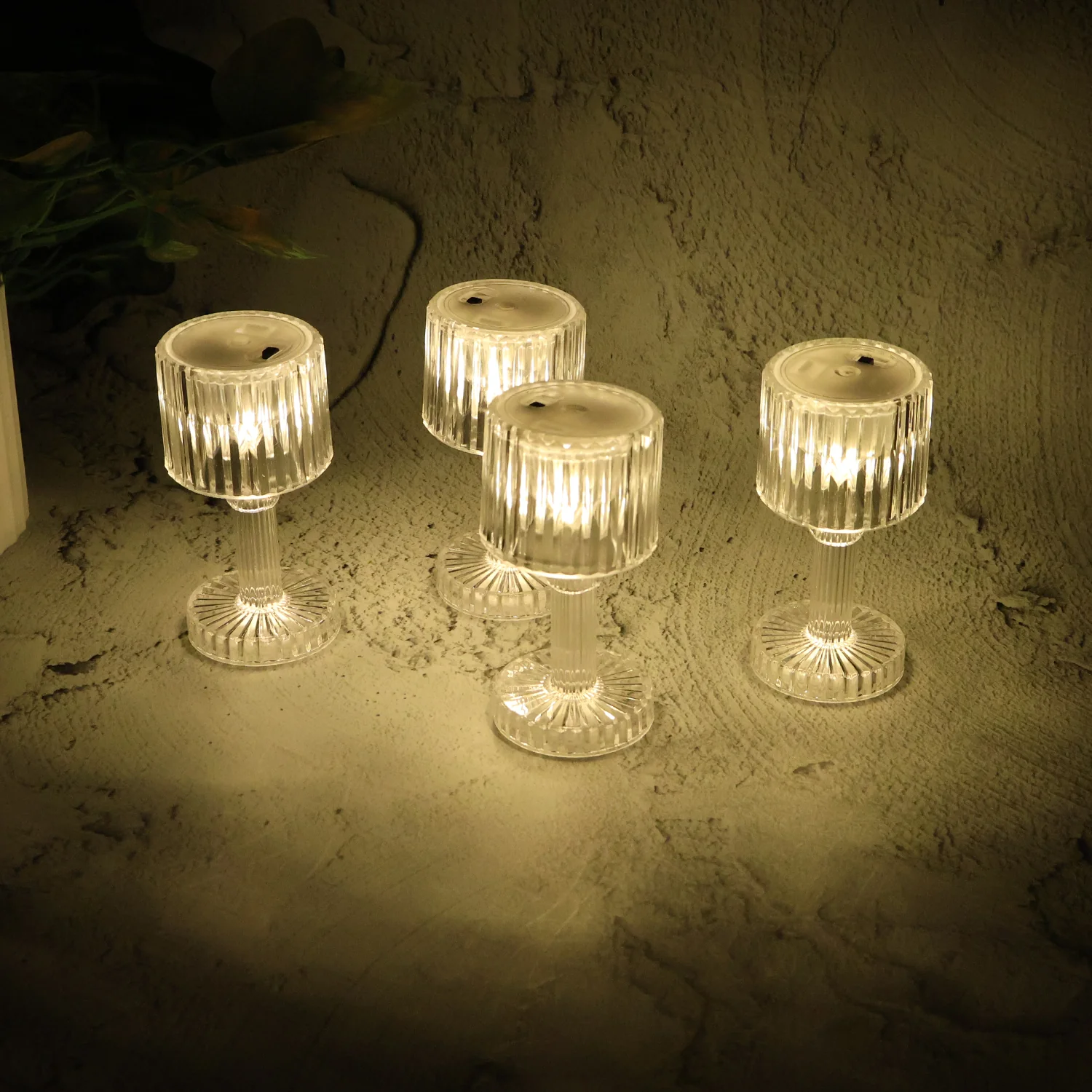 Set of 4 LED Crystal-Effect Table Lamps - Image 7