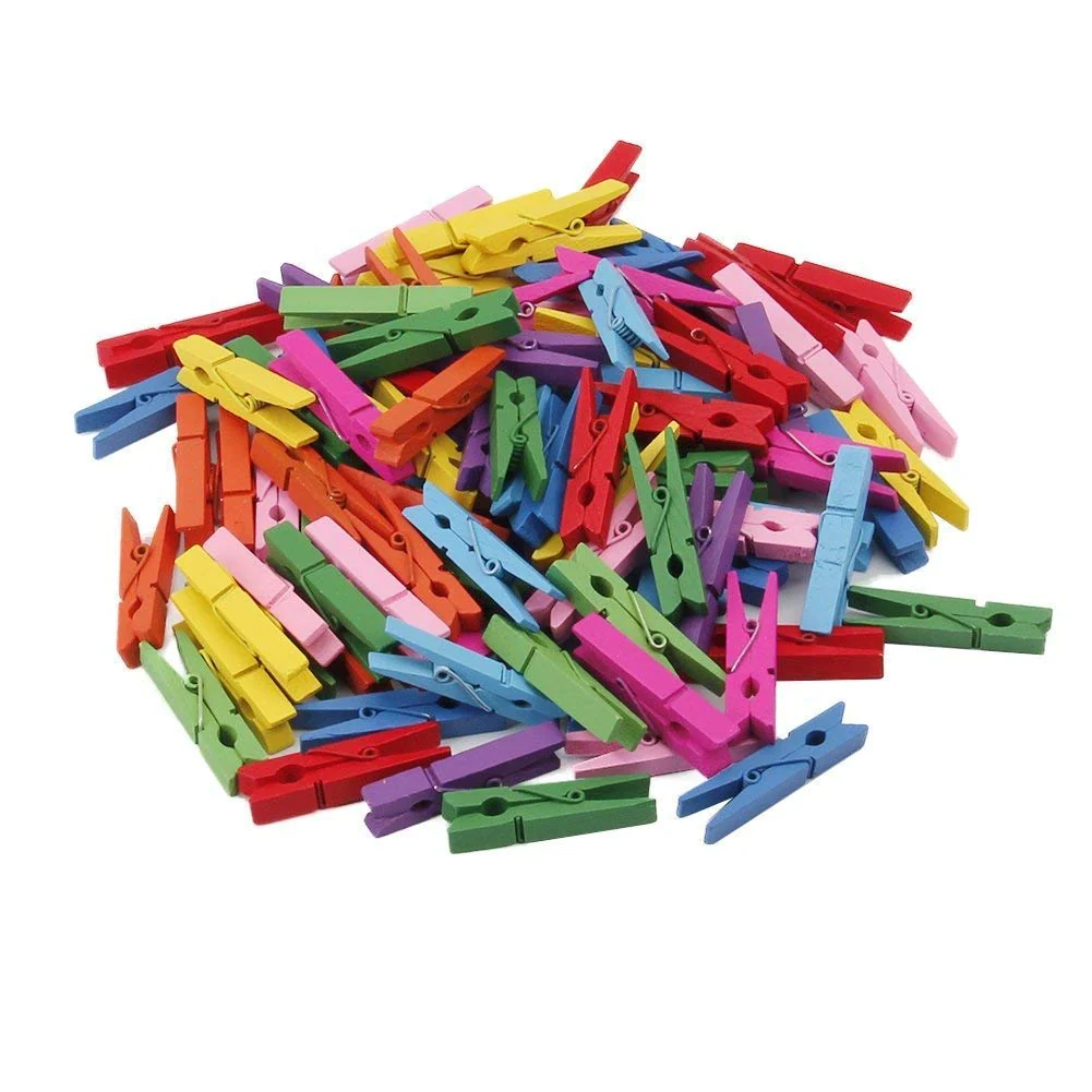 Multipurpose Wooden Clips  / Cloth Pegs (Large, 500 Pcs) - Image 5