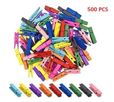 Multipurpose Wooden Clips  / Cloth Pegs (Large, 500 Pcs) - Image 7
