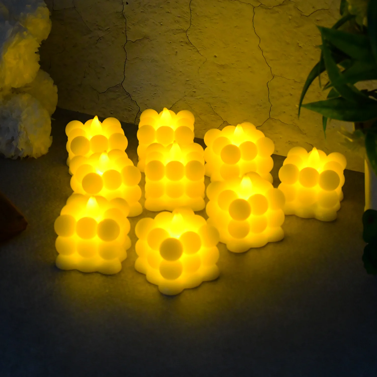 Decorative LED Bubble Candles (9 Pc / Set) - Image 3
