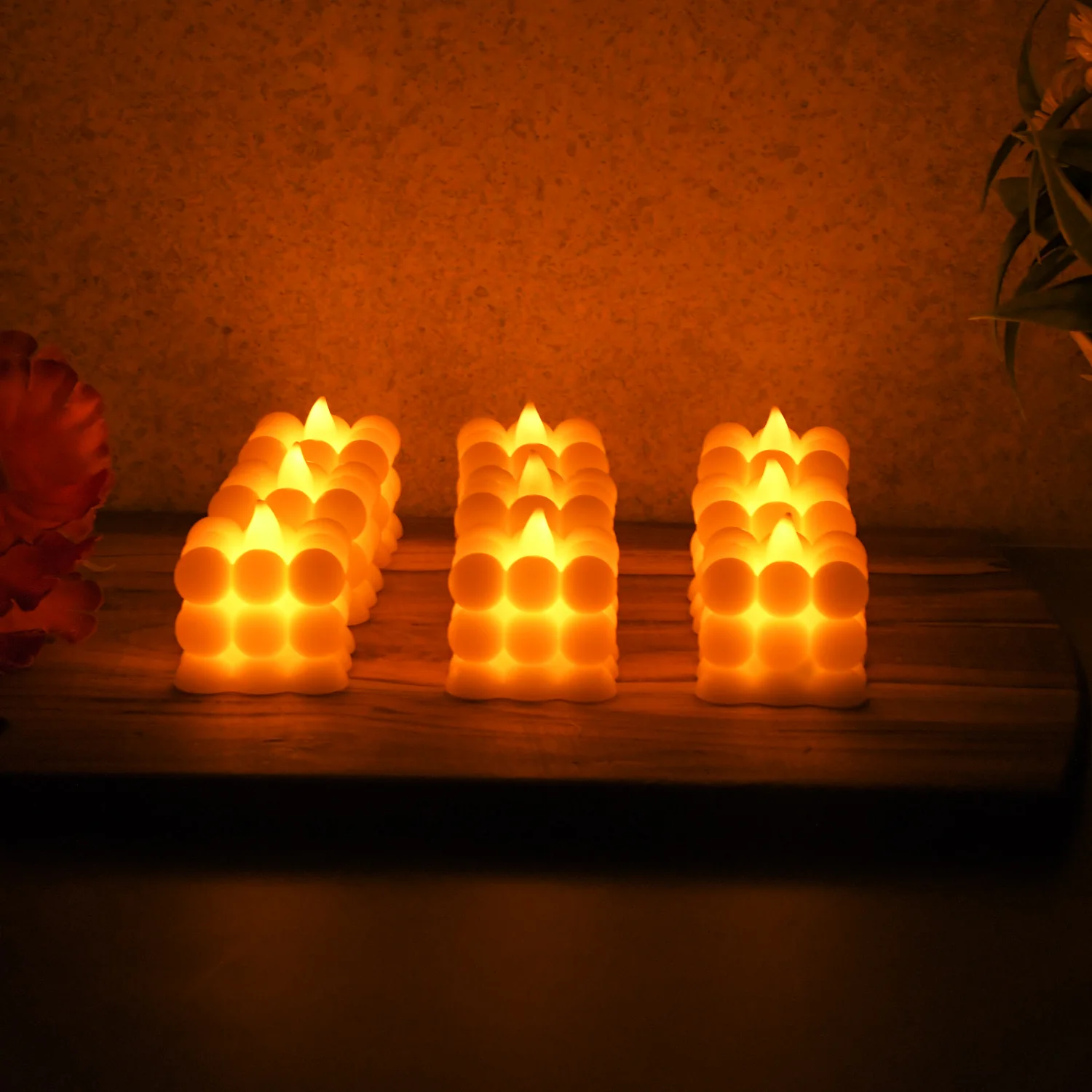 Decorative LED Bubble Candles (9 Pc / Set) - Image 6