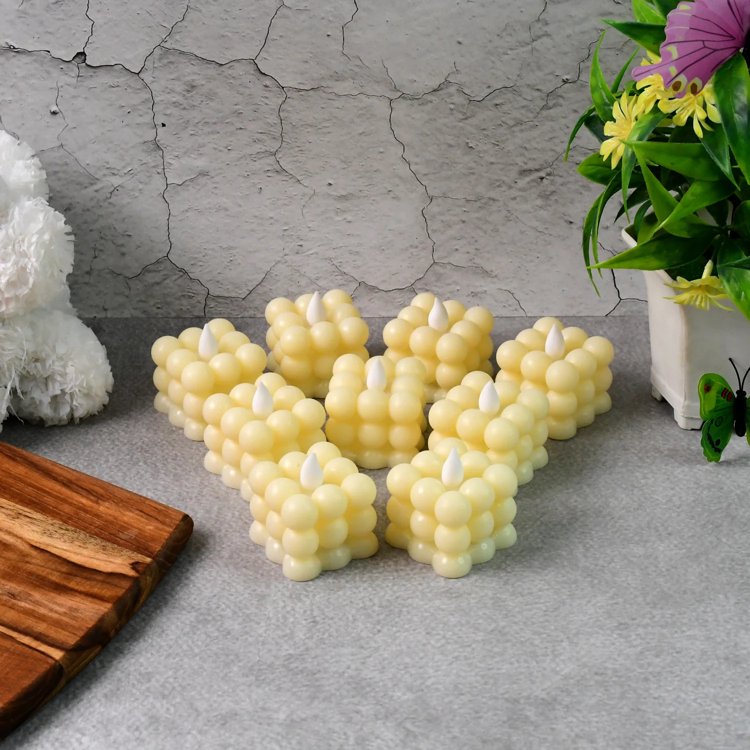 Decorative LED Bubble Candles (9 Pc / Set) - Image 7