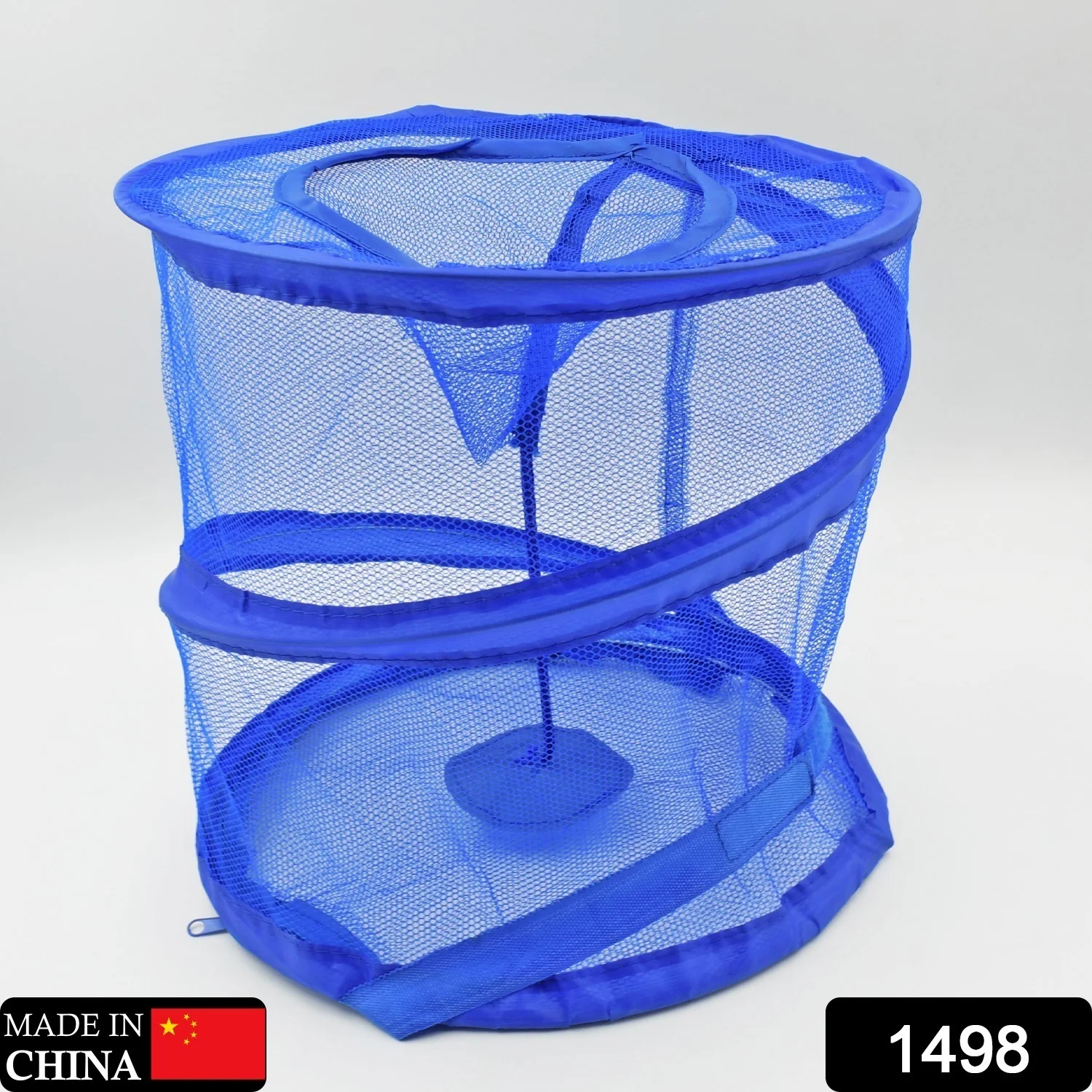 Mesh Up Laundry Hamper Foldable Portable Dirty Clothes Basket for Bedroom Kids Room - Image 2