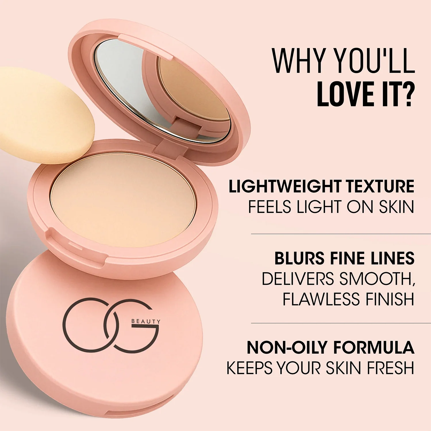 OG Beauty Hazelnut Flawless Touch Compact Powder (9 GM / 1 Pc) - Image 8