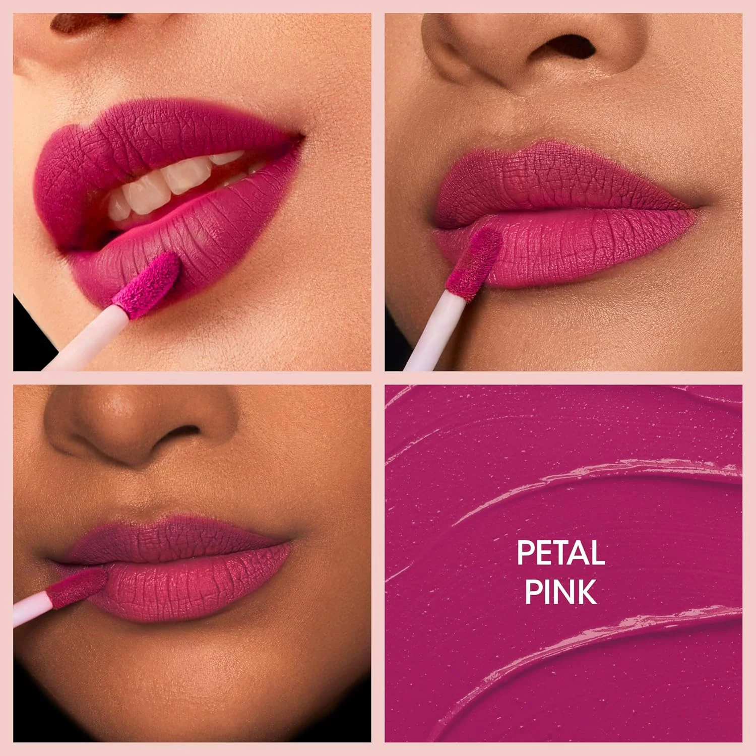 OG Beauty Petal Pink Moisture Lock Liquid Lipstick (4.5 ML / 1 Pc) - Image 4