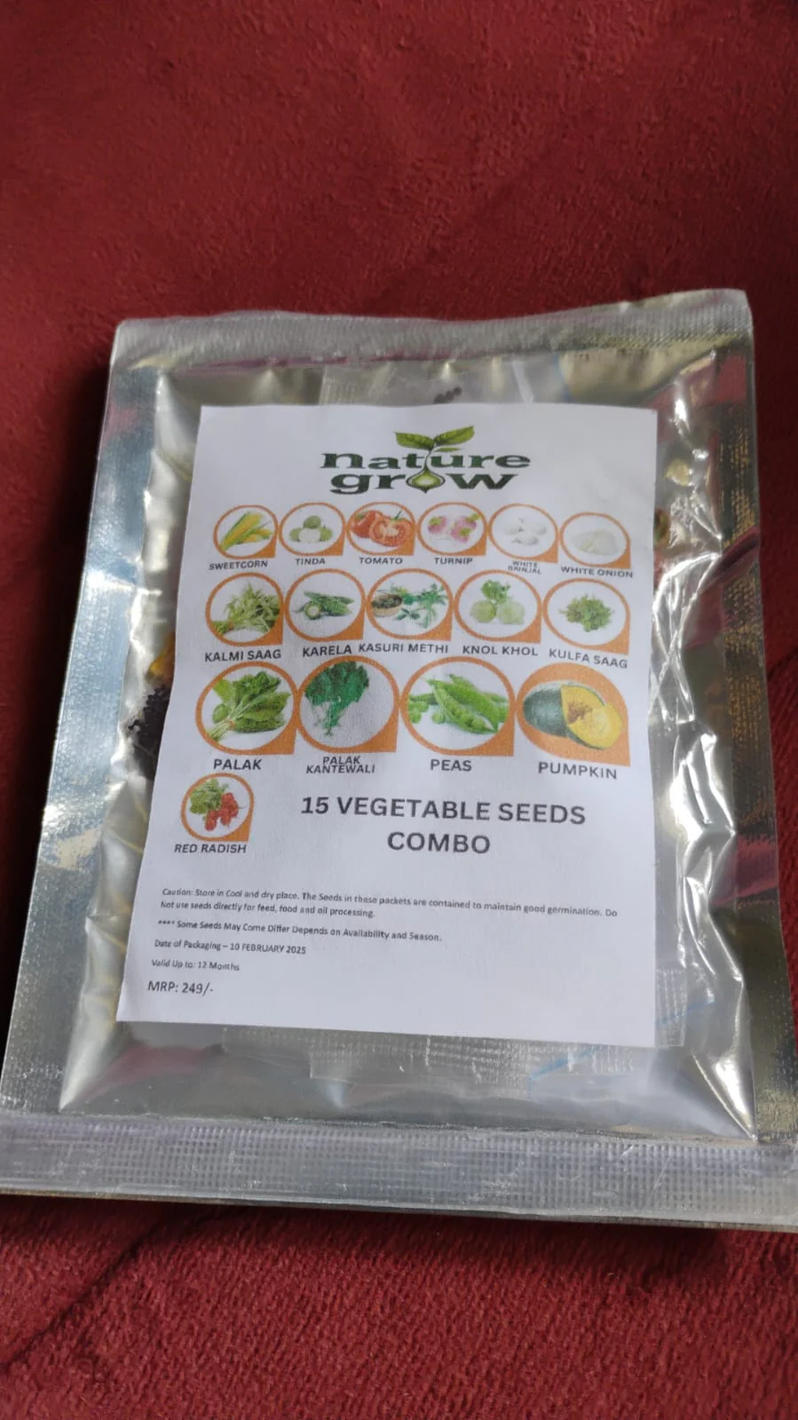 15 Varieties of Vegetable Seeds Combo (1 Pkt. / 15 Varieties) - Image 9
