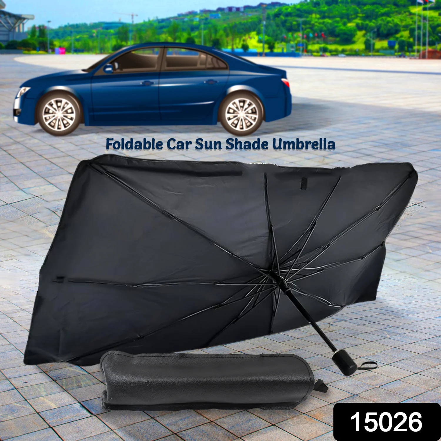 Windshield Umbrella Sun Shade Cover for Car (1 Pc) - Image 2