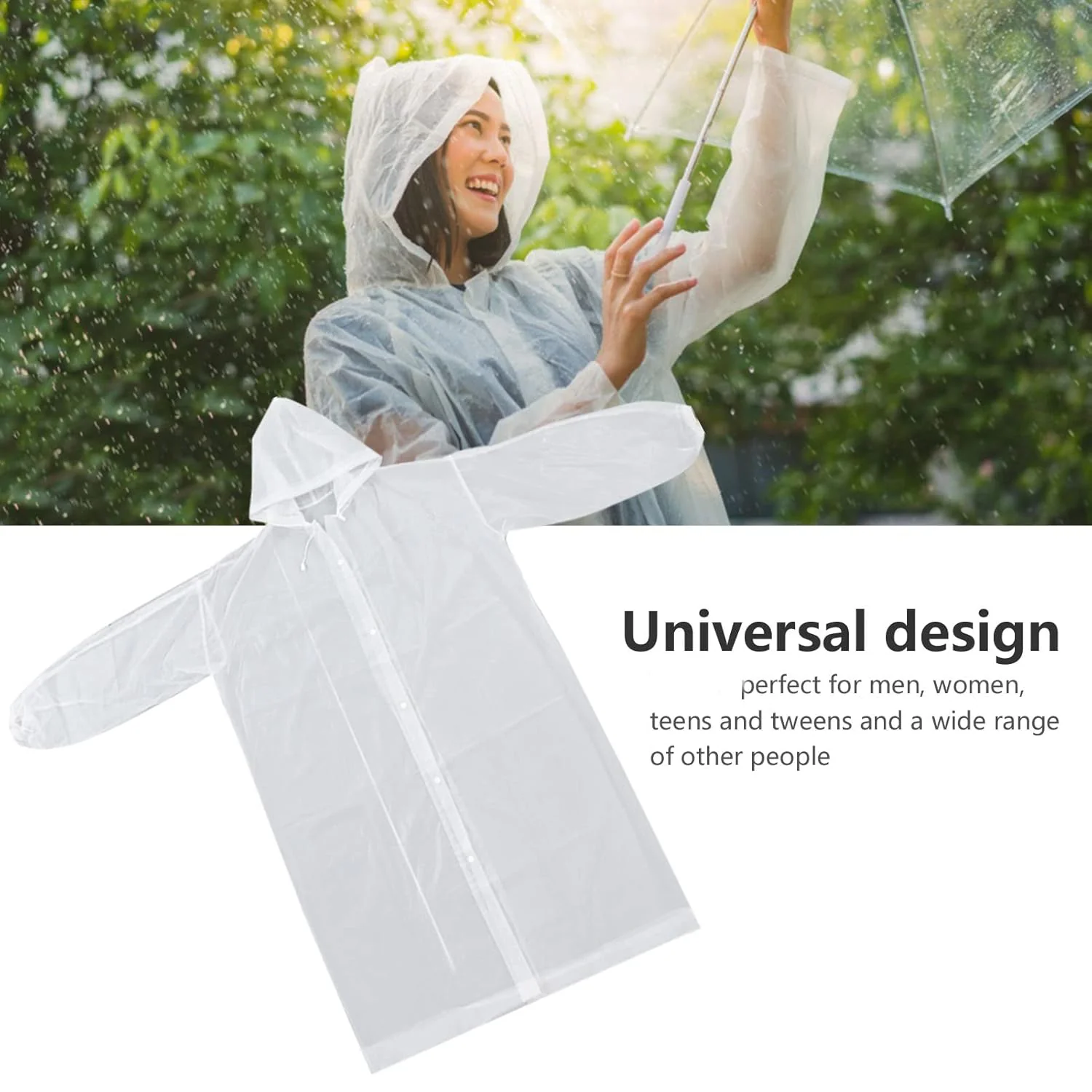 Eva Portable Rain Coat, Waterproof Raincoat (1pc) - Image 3