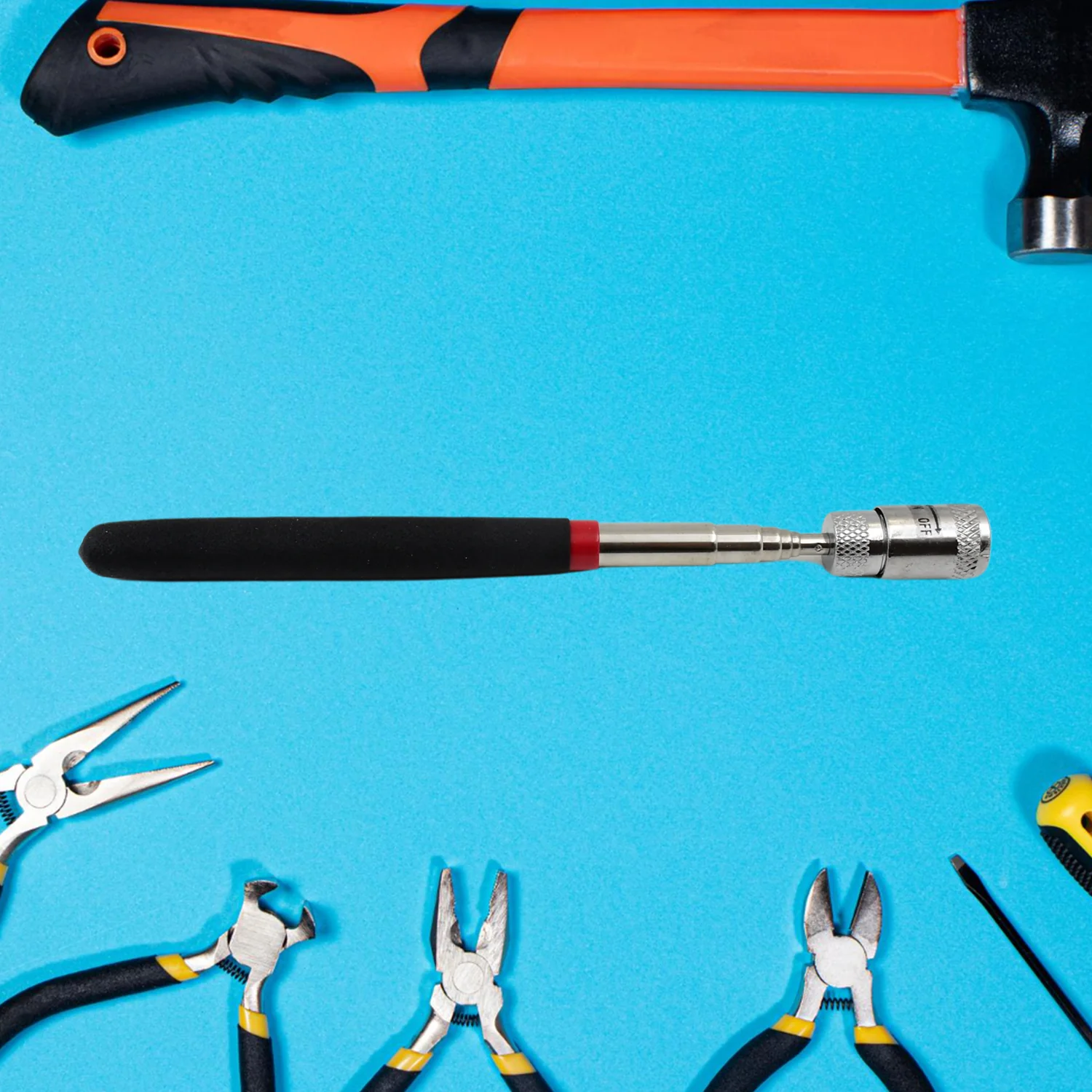 1 Pc Telescopic Pick up Tool Magnetic Mini LED Magnet Tool - Image 3