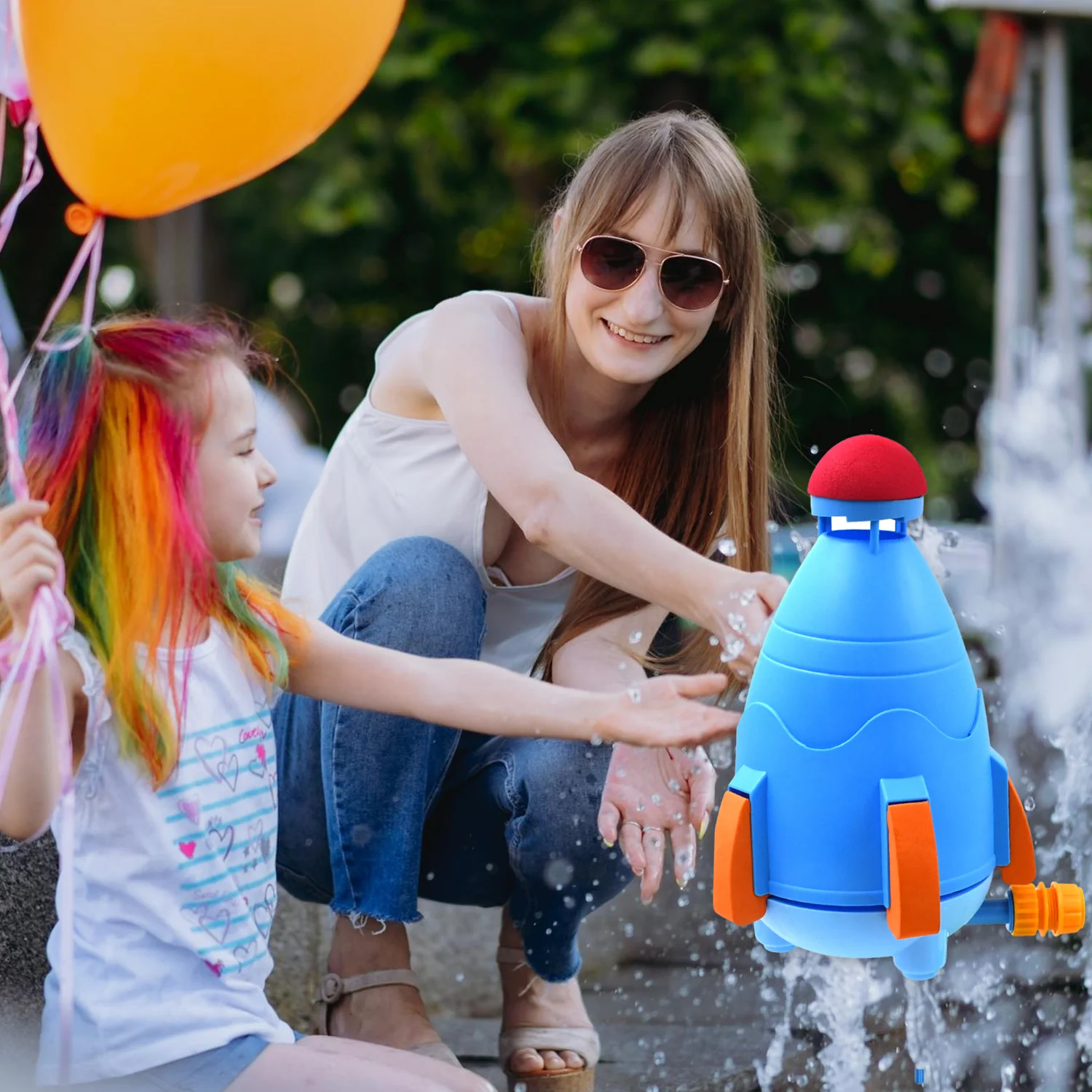 Sprinkler Rocket Launcher Summer Toys for Kids (1 Set) - Image 4