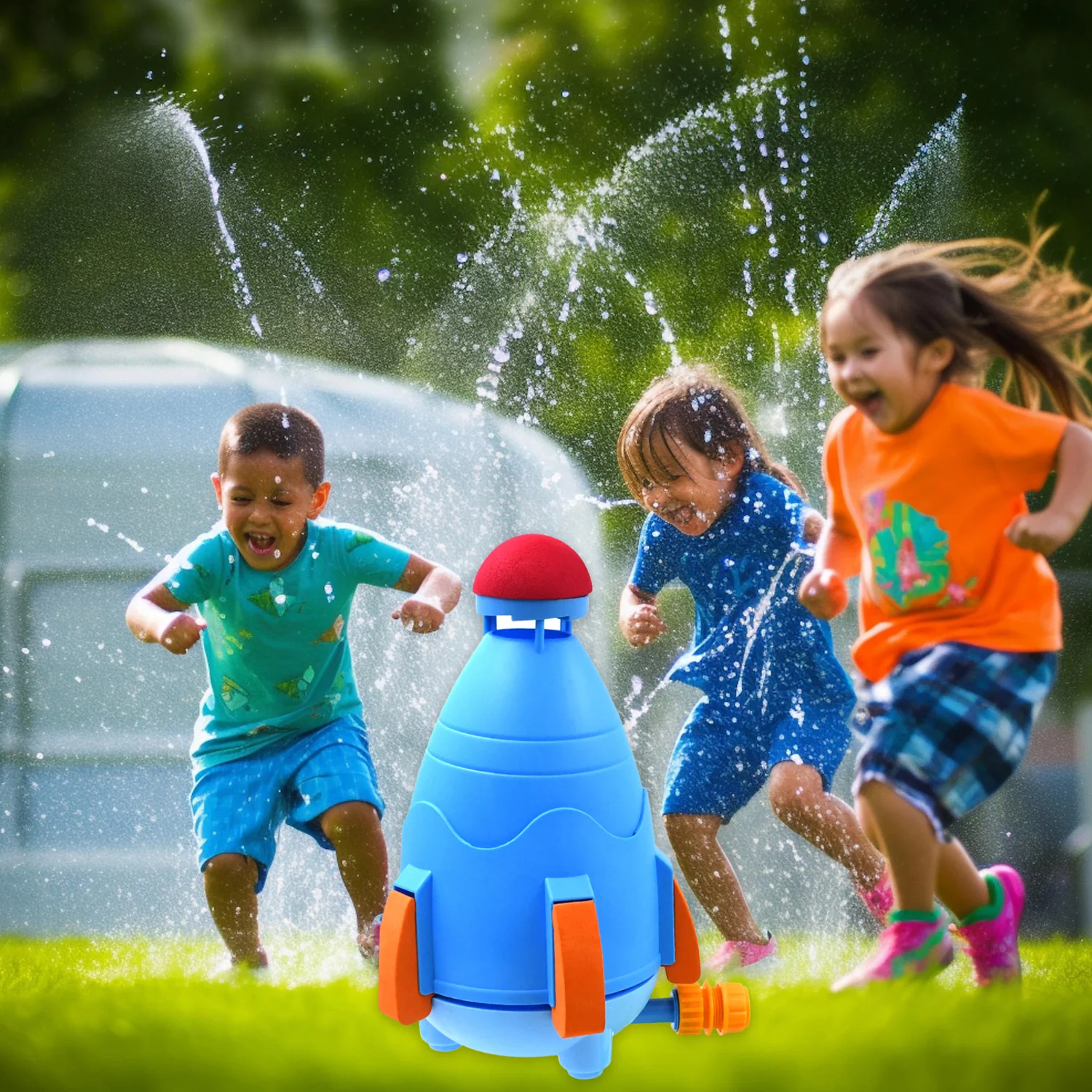 Sprinkler Rocket Launcher Summer Toys for Kids (1 Set) - Image 5