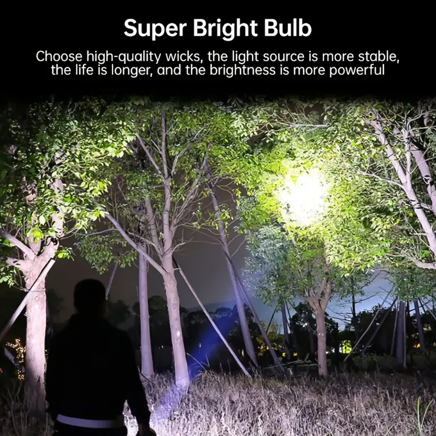 Portable COB 7LED USB Rechargeable Flashlight / Torch with Side Light (1 Pc) - Image 4