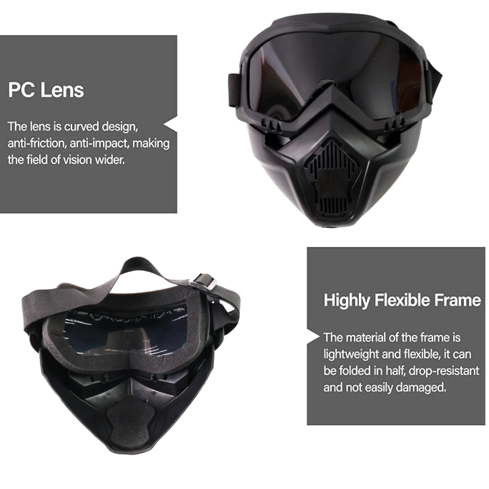 Motorcycle Goggles Off-Road Helmet Goggles Windproof Glasses Goggles Mask (1 Pc) - Image 4