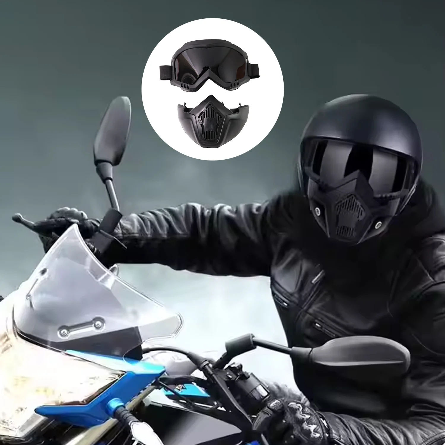 Motorcycle Goggles Off-Road Helmet Goggles Windproof Glasses Goggles Mask (1 Pc) - Image 7