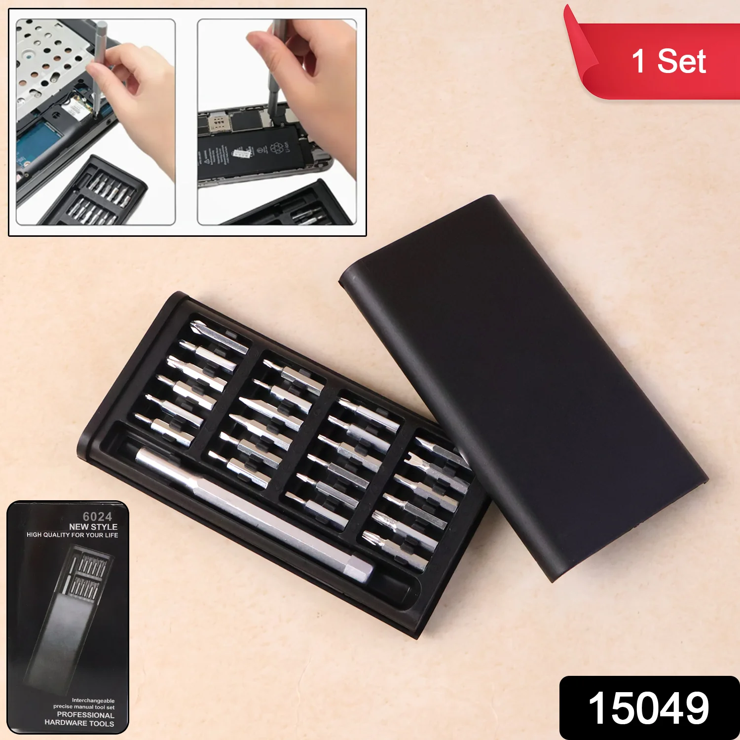 Aluminium 24 in 1 Precision Screwdriver Set, Screwdriver Tool Set (24 Pcs Set) - Image 2