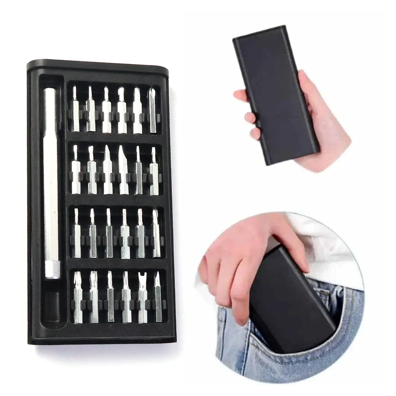 Aluminium 24 in 1 Precision Screwdriver Set, Screwdriver Tool Set (24 Pcs Set) - Image 7