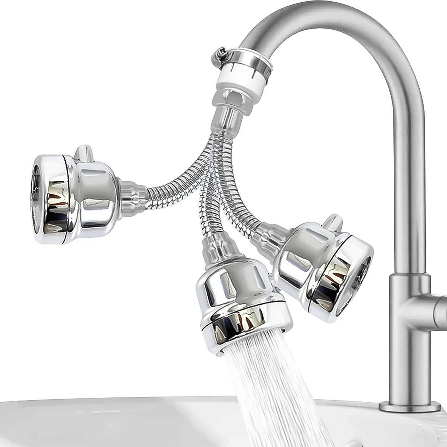 Water Faucet Sprayer Tap Extender for Kitchen Sink (1 Set) - Image 5