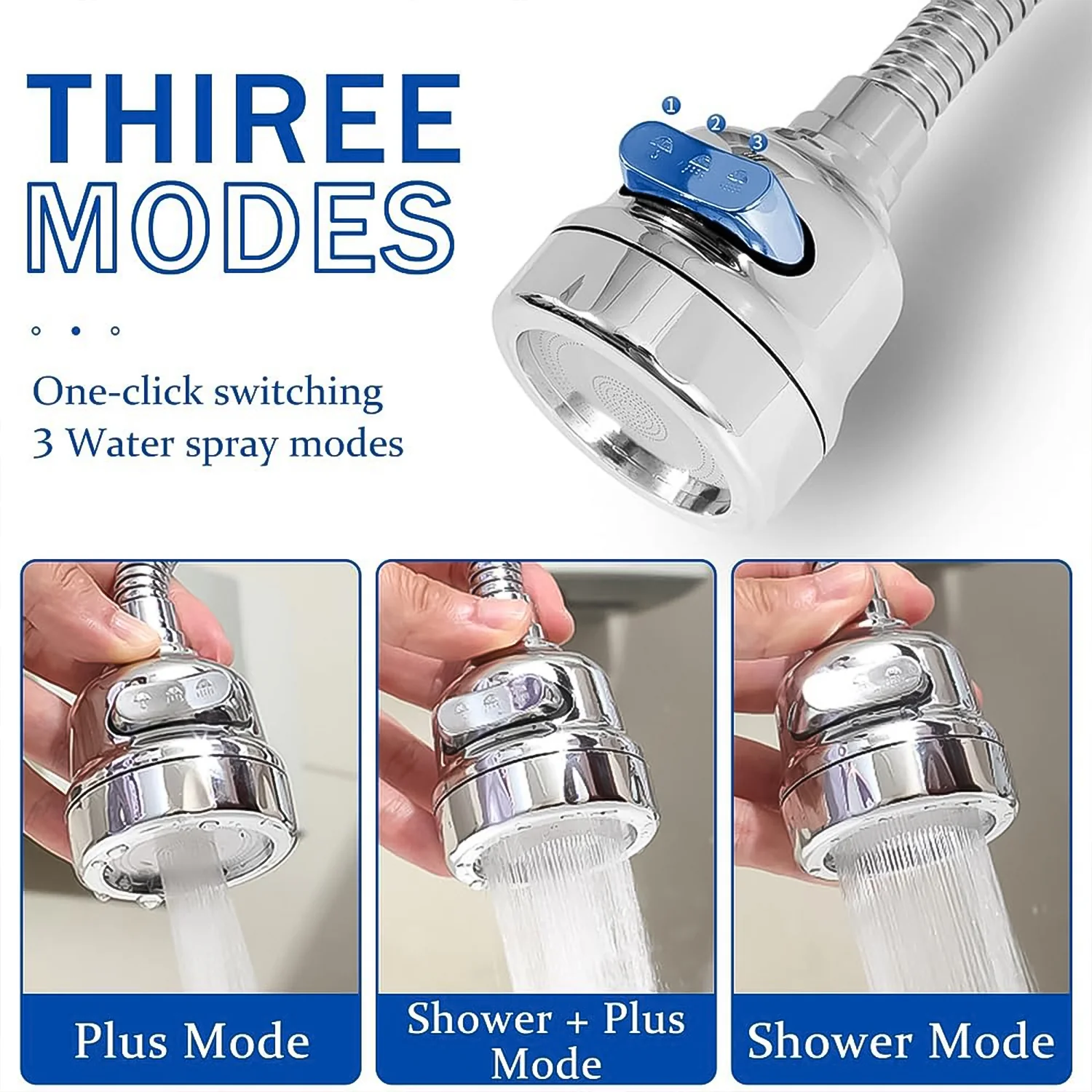 Water Faucet Sprayer Tap Extender for Kitchen Sink (1 Set) - Image 6