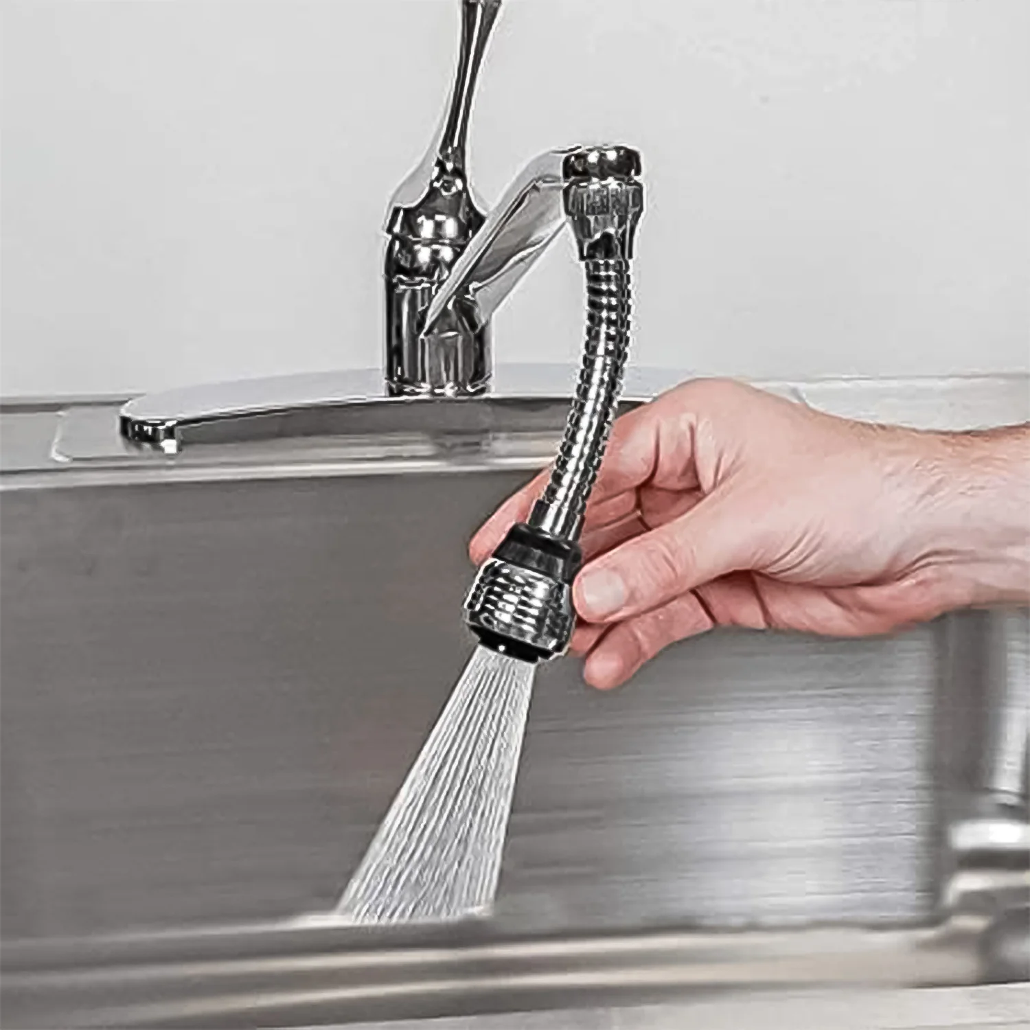 Water Faucet Sprayer Tap Extender for Kitchen Sink (1 Set) - Image 7
