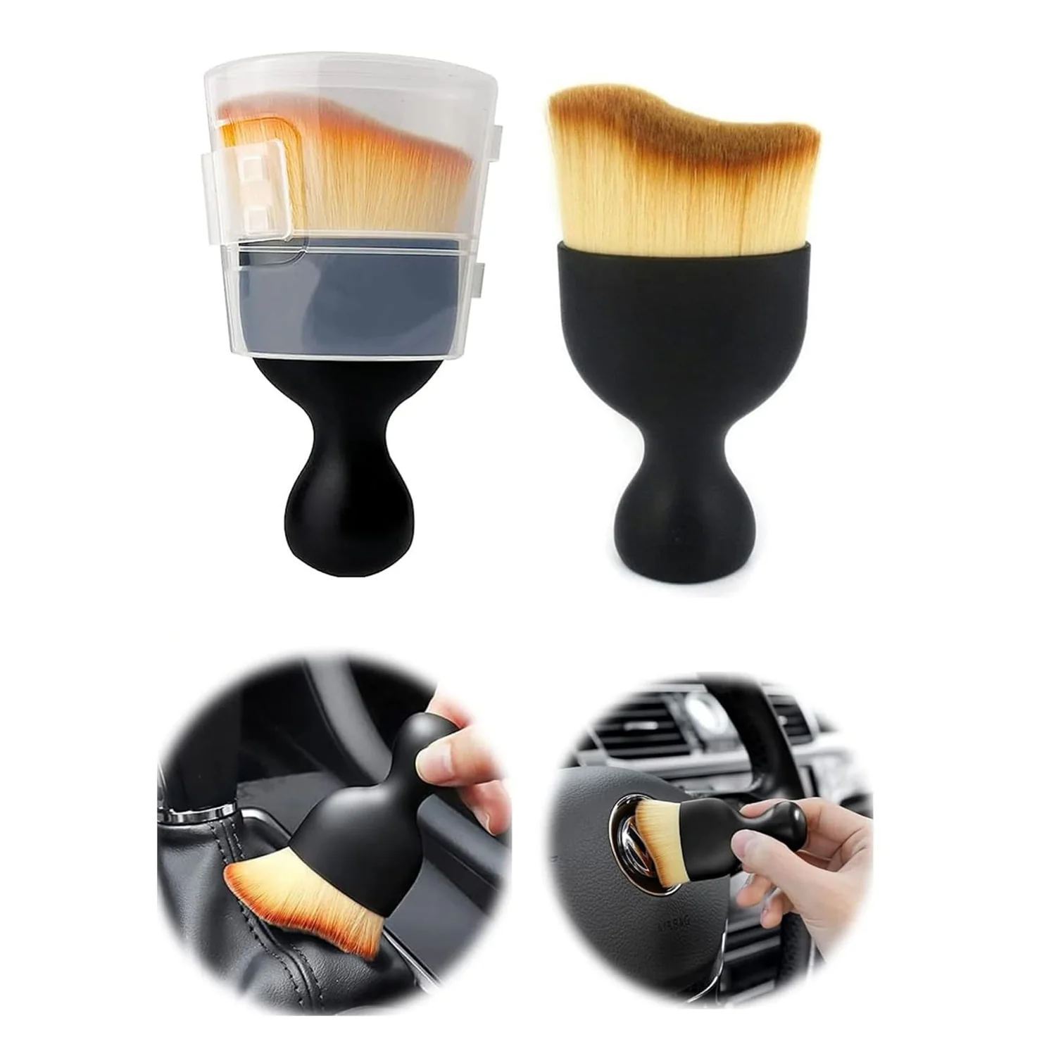 Mini Car Interior Cleaning Soft Brush -Car Cleaning Brushes Duster (1 Pc) - Image 14
