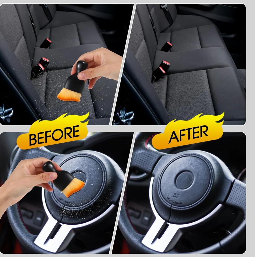 Mini Car Interior Cleaning Soft Brush -Car Cleaning Brushes Duster (1 Pc) - Image 3