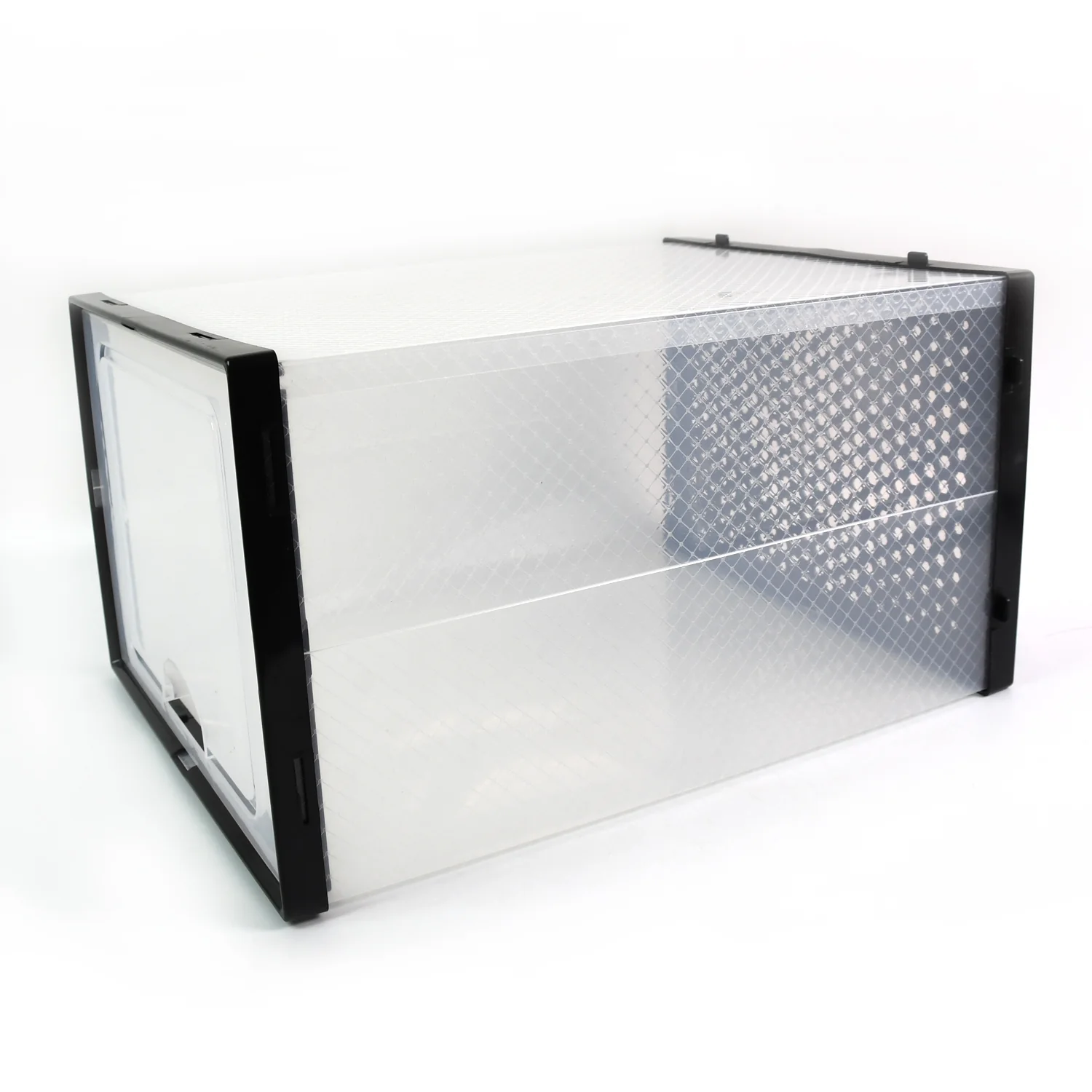 Big Plastic Stackable Shoe Storage Box (1 Pc / 37x27x19 Cm) - Image 5