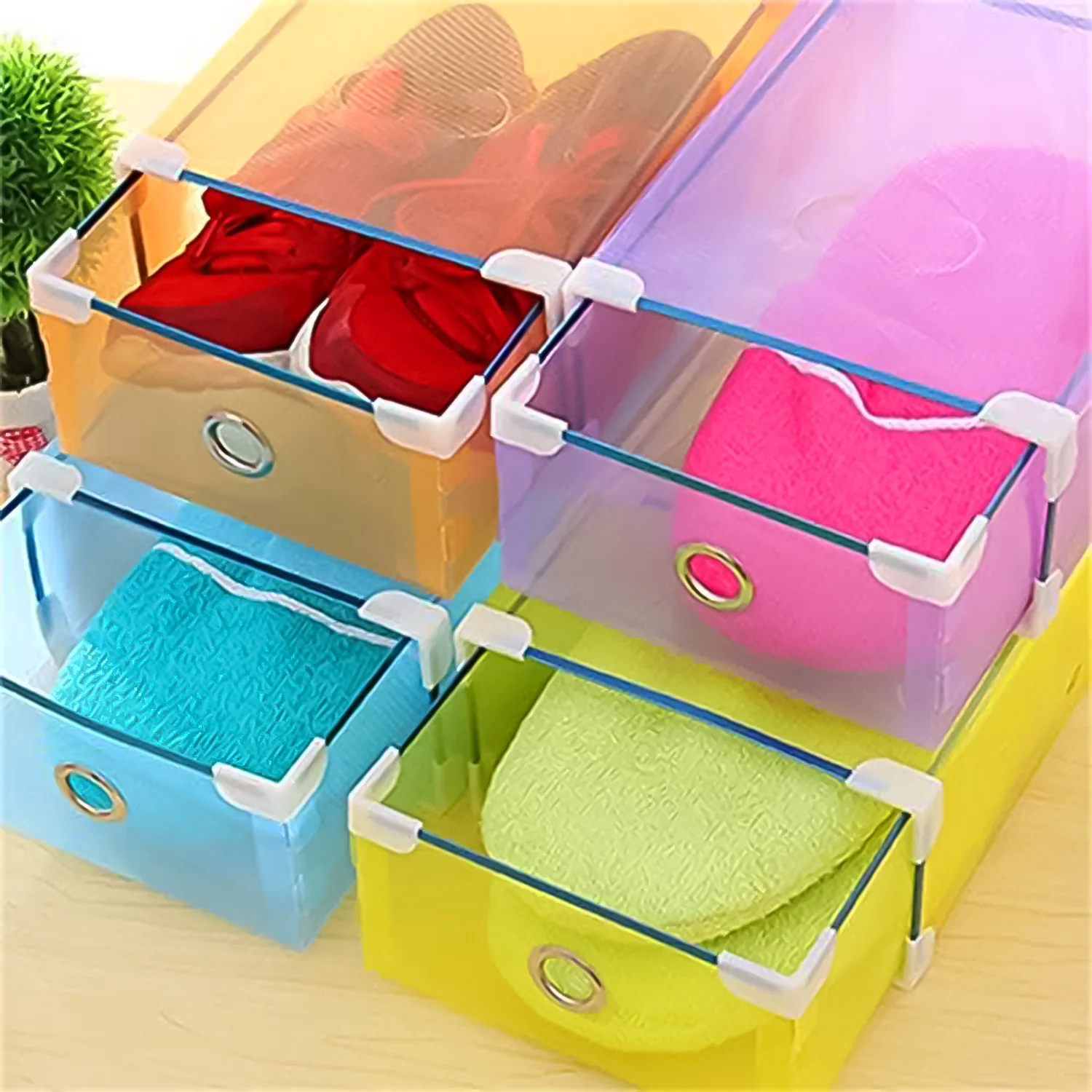 Transparent Drawer Style Shoe Storage Box (1 Pc) - Image 3