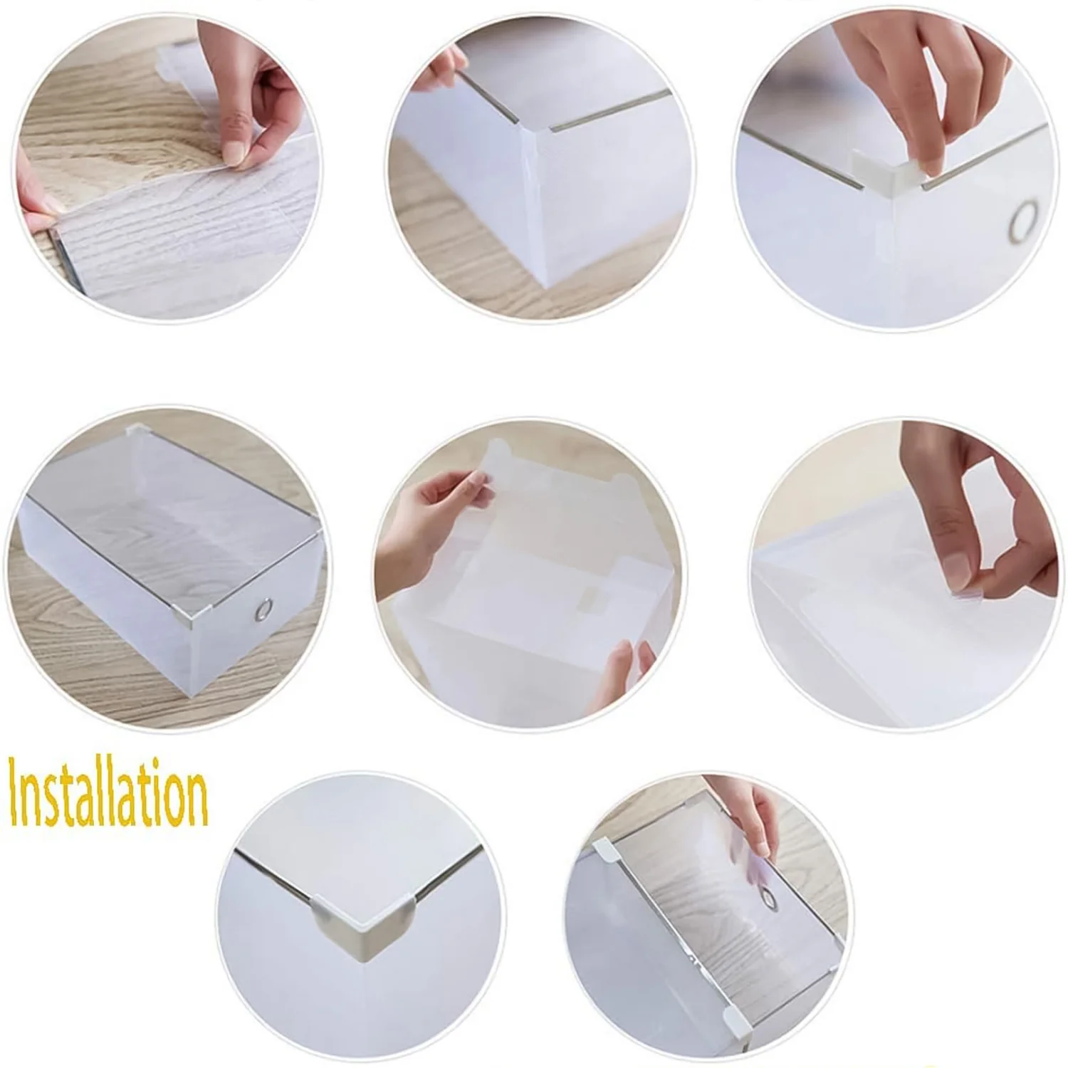 Transparent Drawer Style Shoe Storage Box (1 Pc) - Image 6