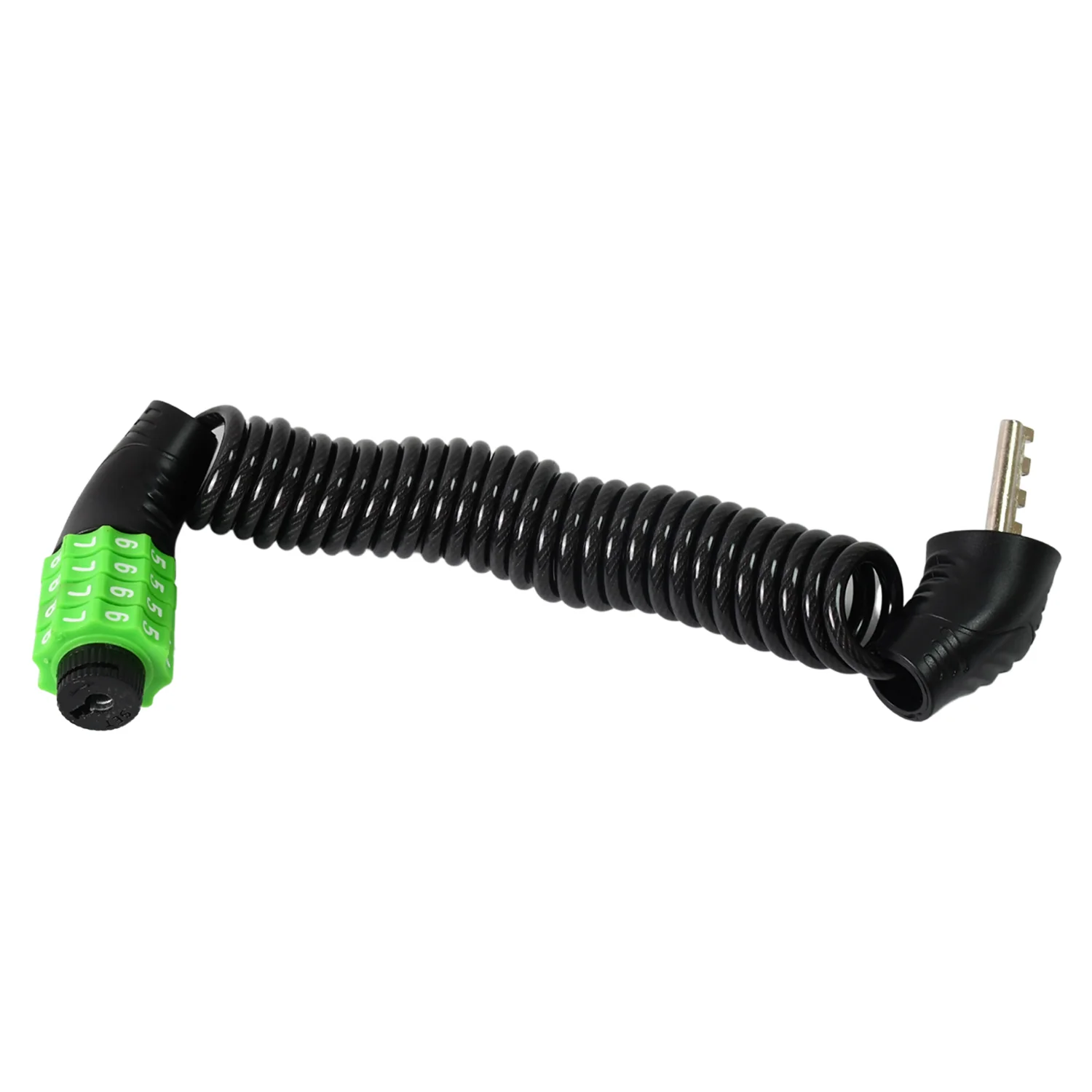 Spiral Cable Lock | 4-Digit Combination Code | Bicycle Security Lock (1 Pc) - Image 5