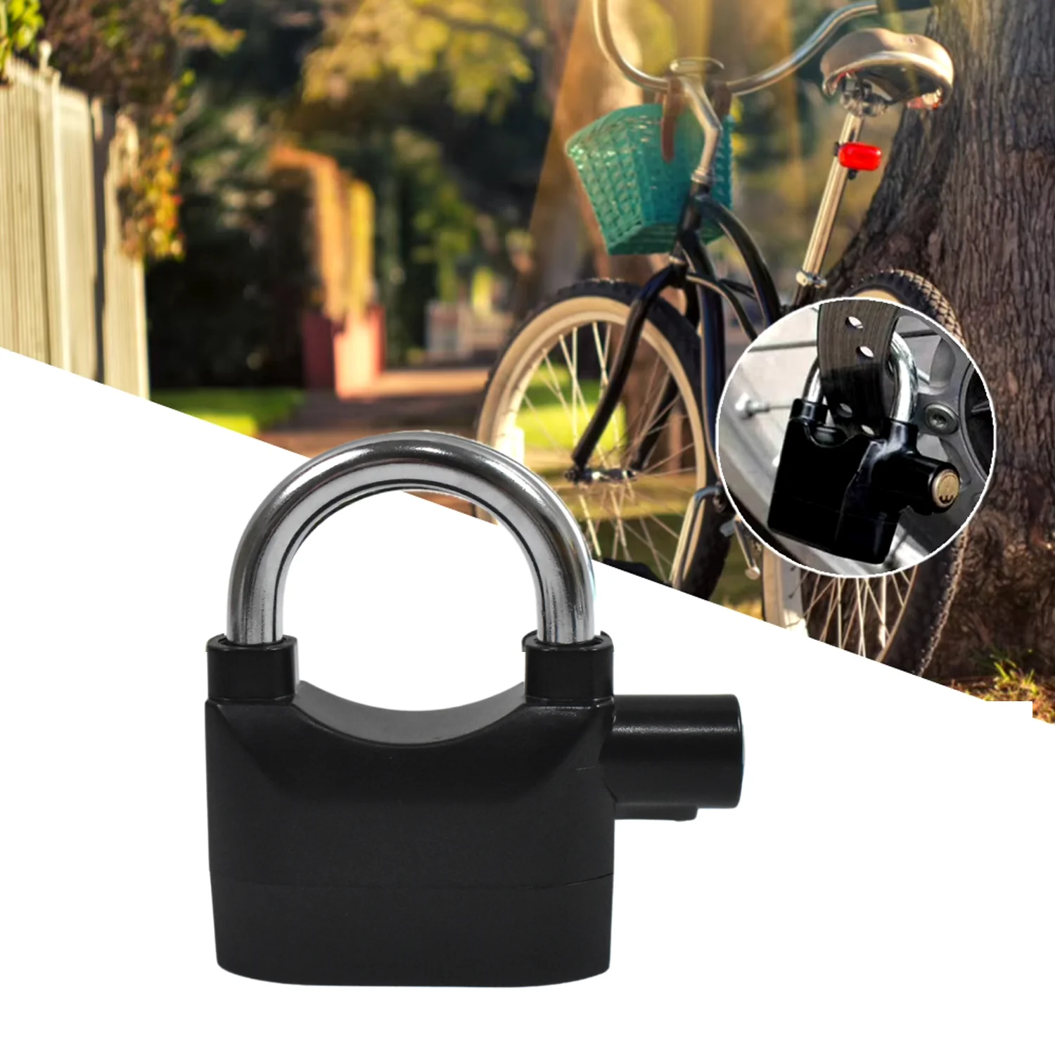 Plastic Body Waterproof Siren Alarm Smart Alarm Lock & 3 Keys (1 Set) - Image 6
