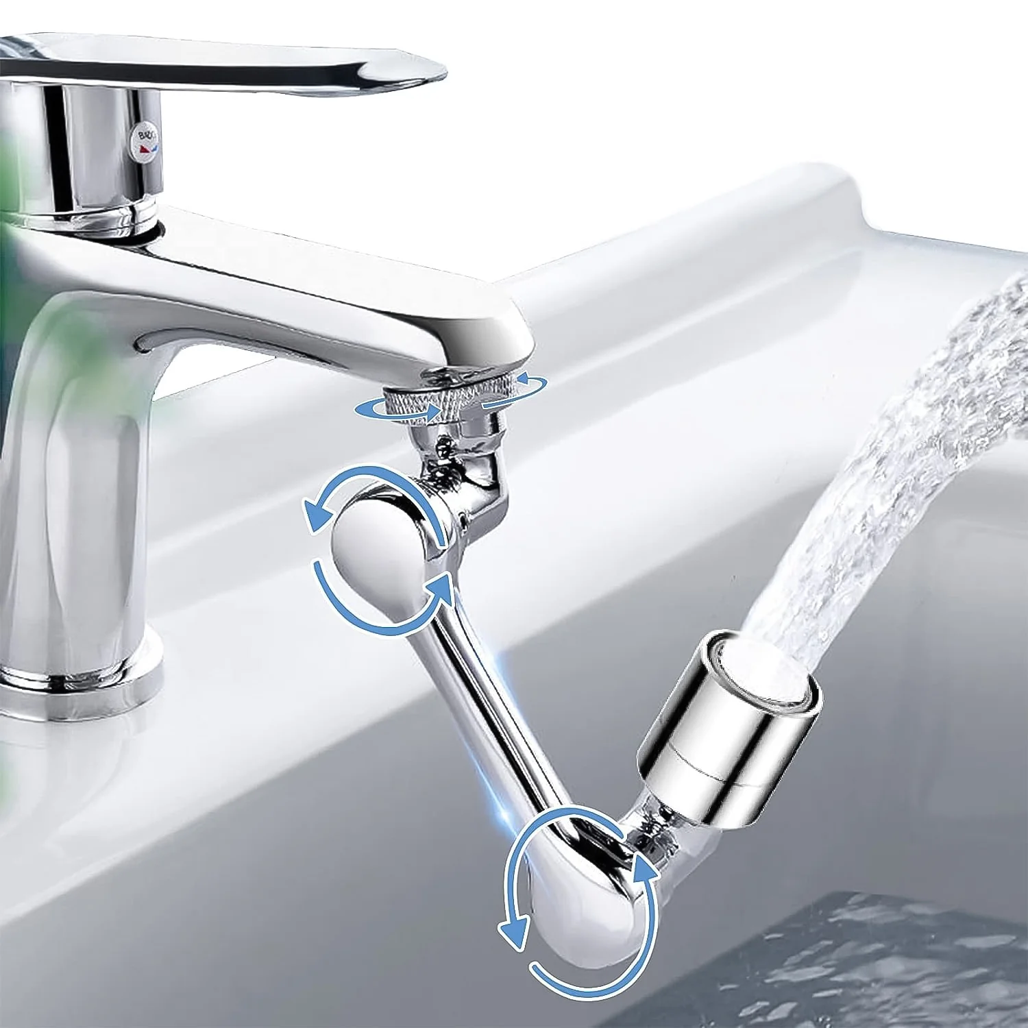 Splash Faucet Filter Faucet, 1080 Rotating Faucet Sprayer Head (1 Set) - Image 6