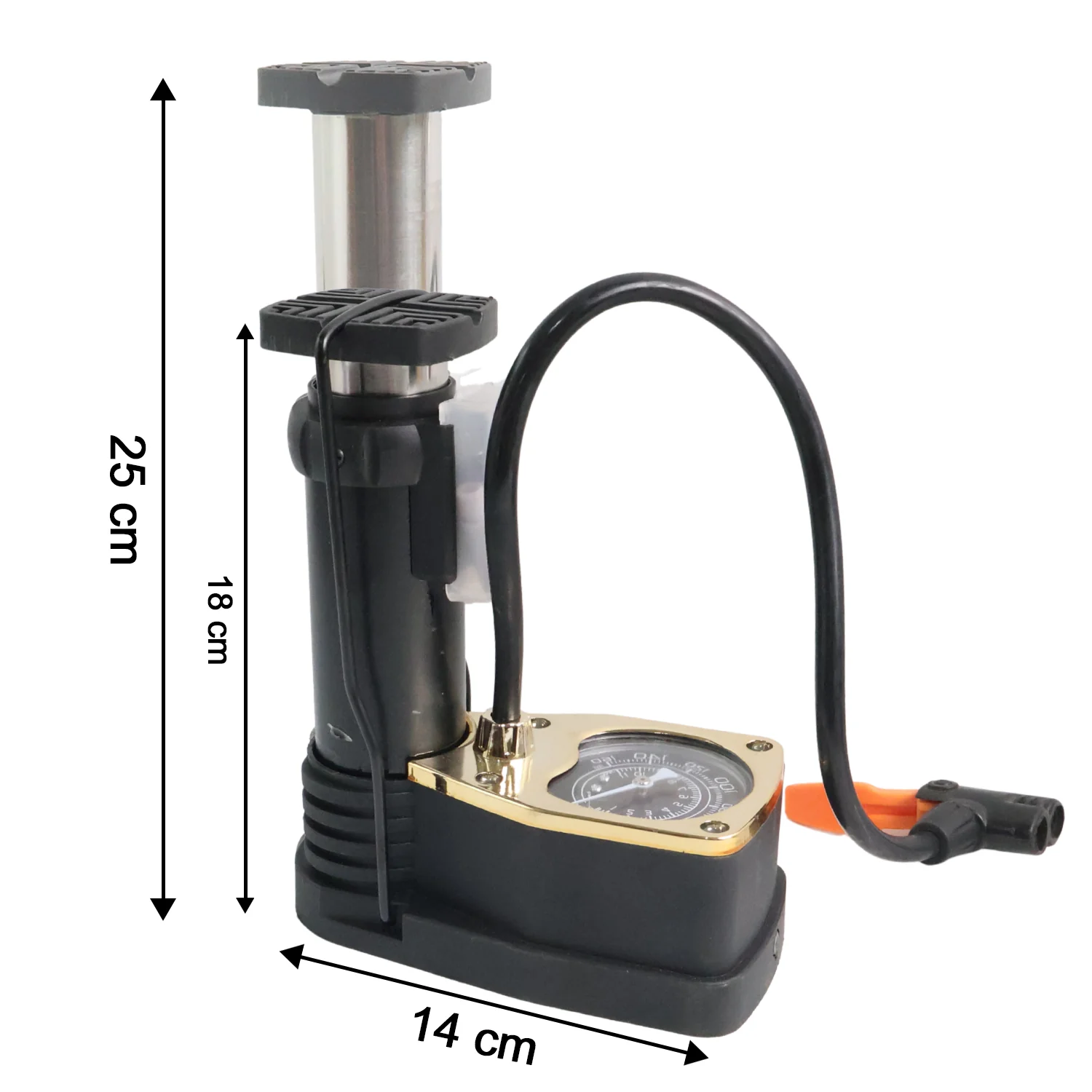 Portable High Pressure Foot Air Pump with Needle (1 Pc) - Image 10
