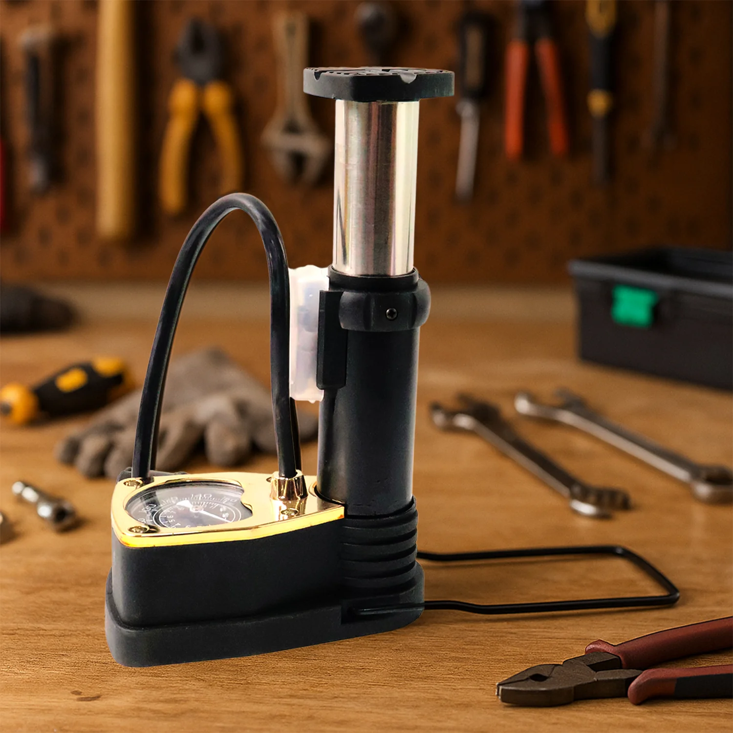 Portable High Pressure Foot Air Pump with Needle (1 Pc) - Image 5