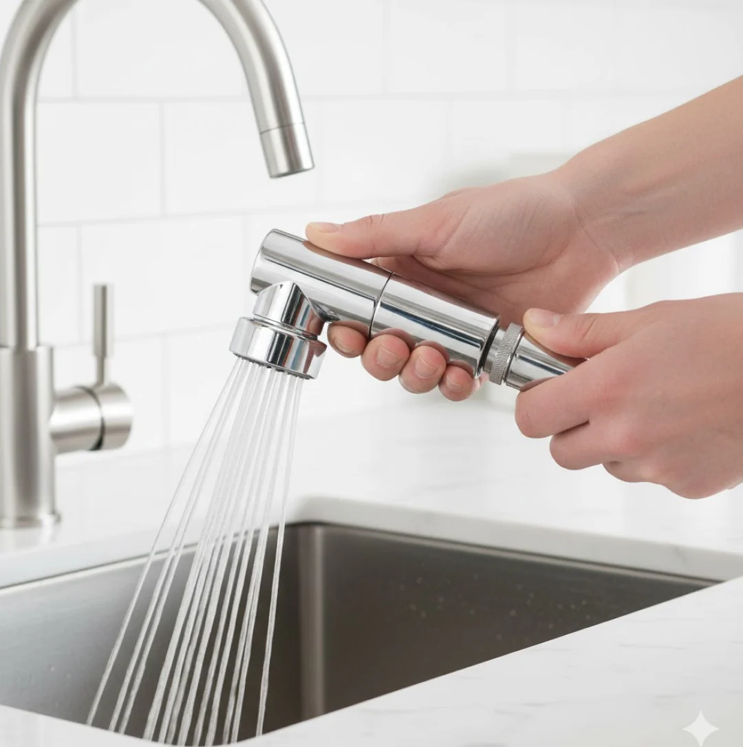 Rotating Splash Filter Faucet Sprayer Head Double O-ring Design For Bathroom Kitchen - Image 6
