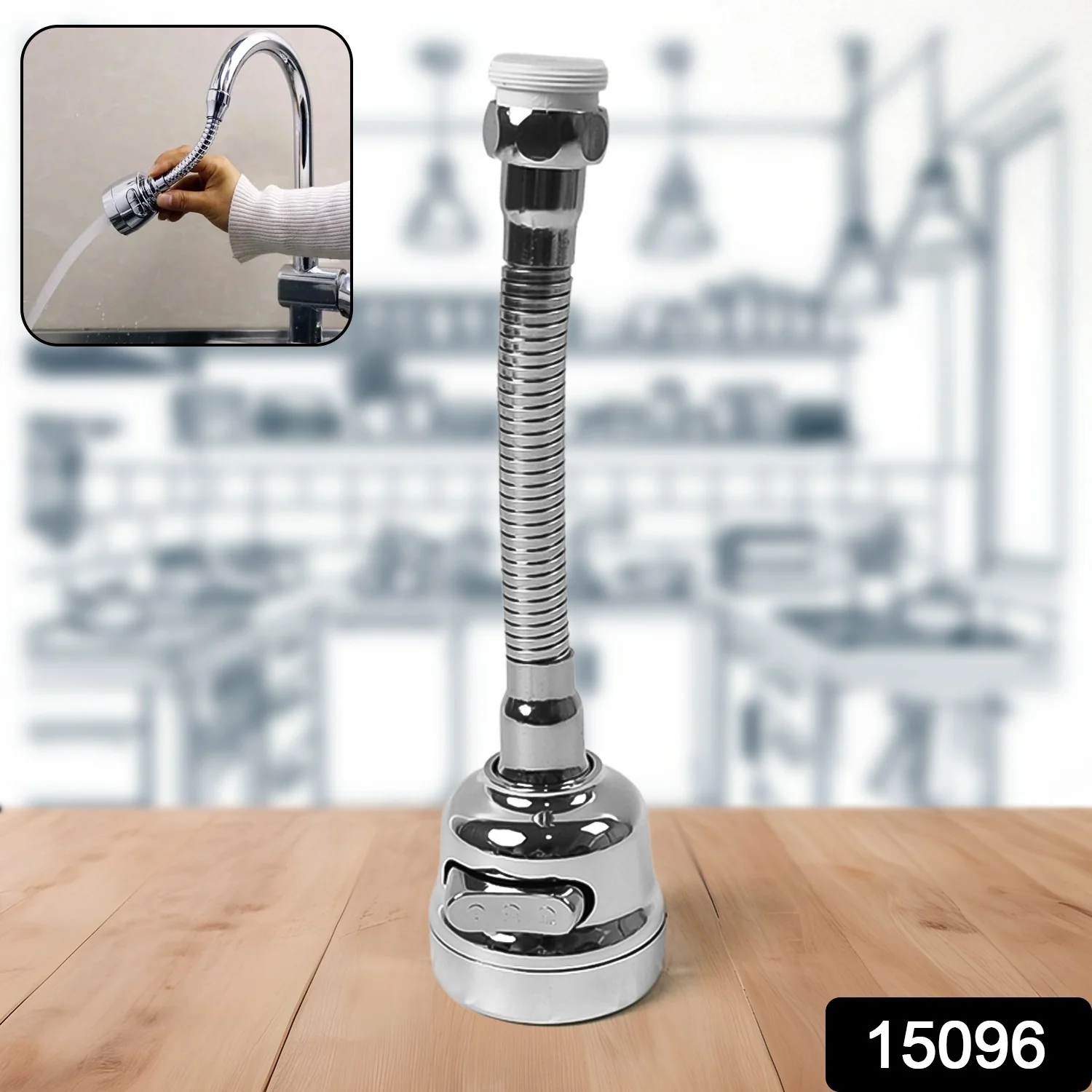 Stainless Steel Water Faucet Sprayer Head (1 Pc / 8 Inch) - Image 2