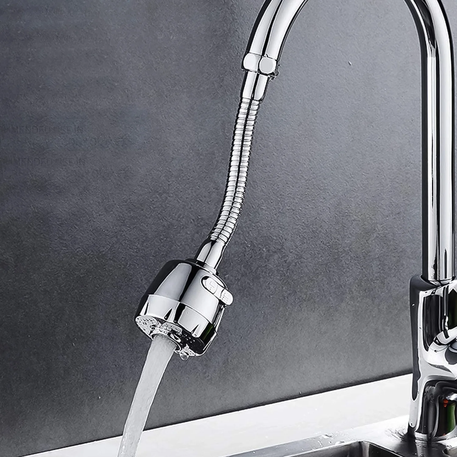 Stainless Steel Water Faucet Sprayer Head (1 Pc / 8 Inch) - Image 3