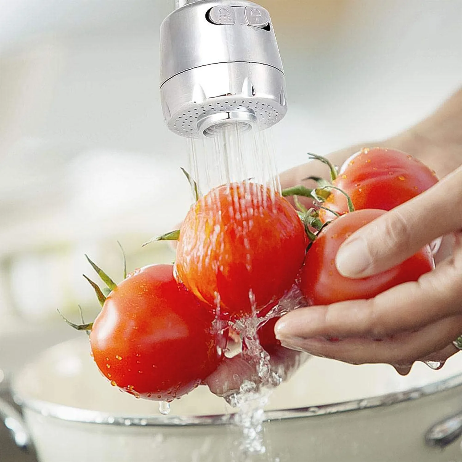 Stainless Steel Water Faucet Sprayer Head (1 Pc / 7 Inch) - Image 4