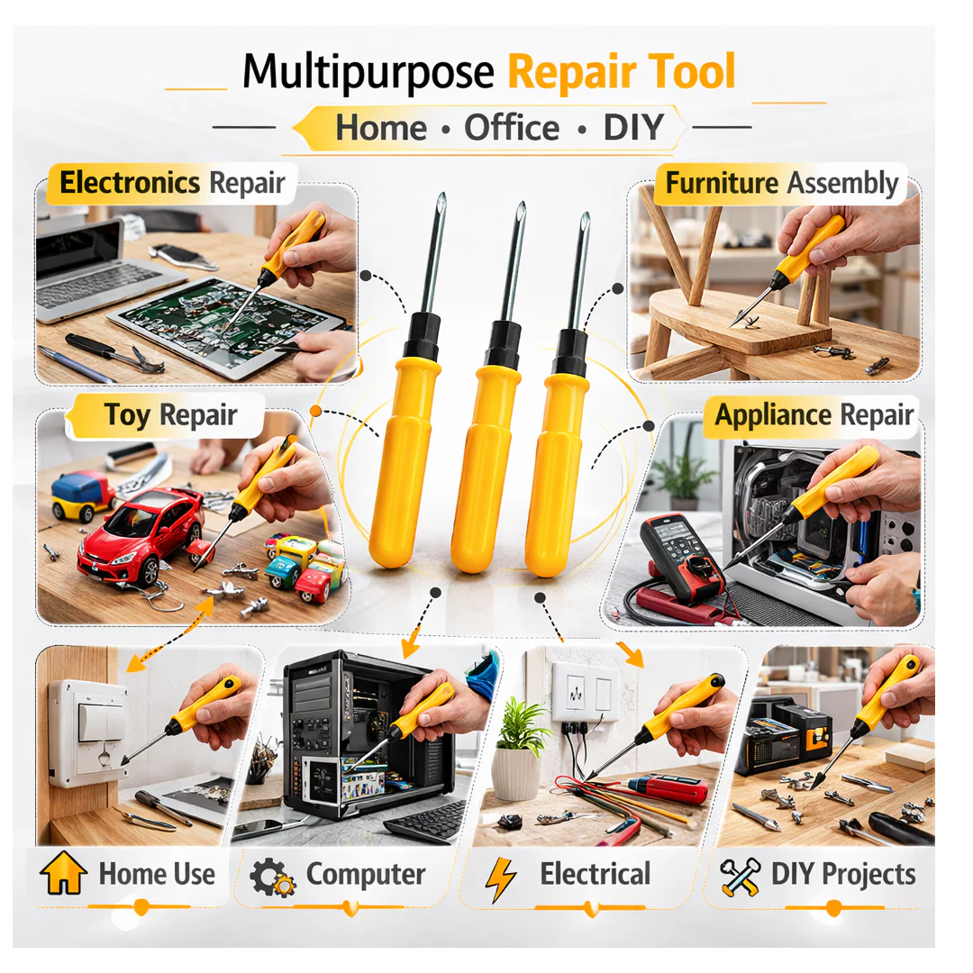 2 in 1 Multipurpose Screwdriver in Single Instrument - Image 3