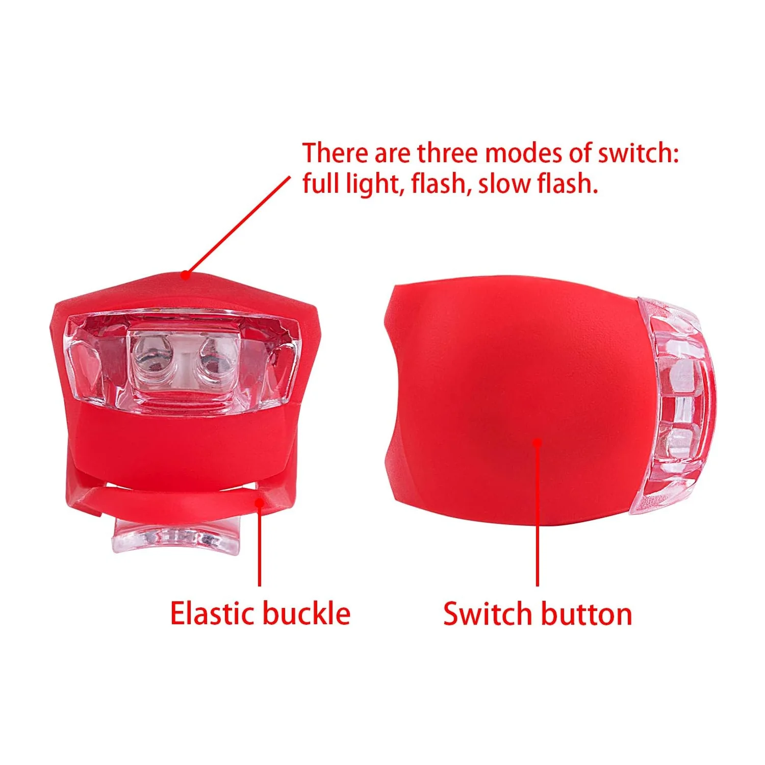 Silicone LED Bike Light Set (2 Pcs Set) - Image 7