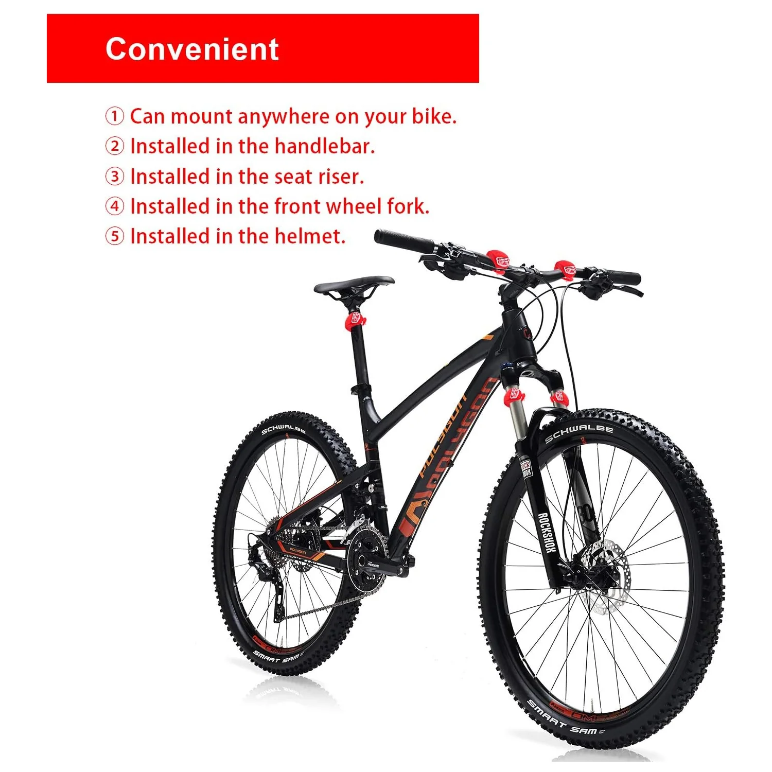 Silicone LED Bike Light Set (2 Pcs Set) - Image 9