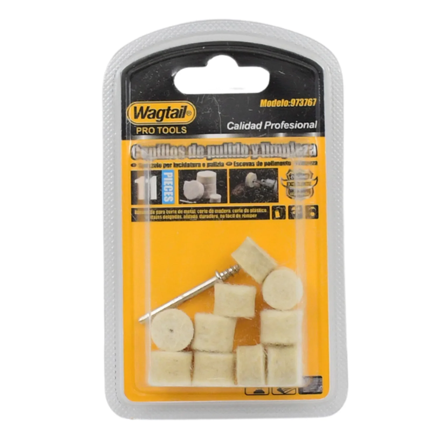 Rotary Tool Accessory Wool Felt Polishing Pad Felt (11 Pcs Set) - Image 5
