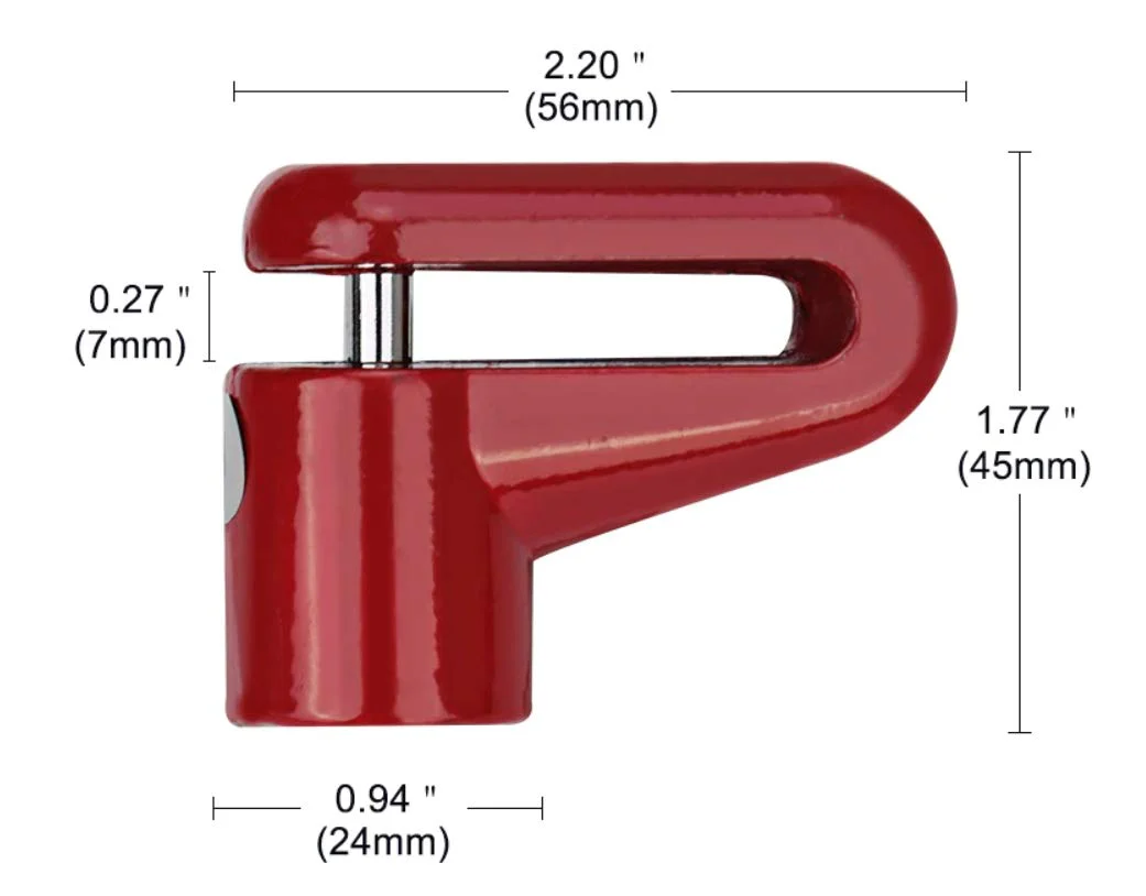 Wheel Padlock Disc Lock Security for Motorcycles Scooters Bikes - Image 5