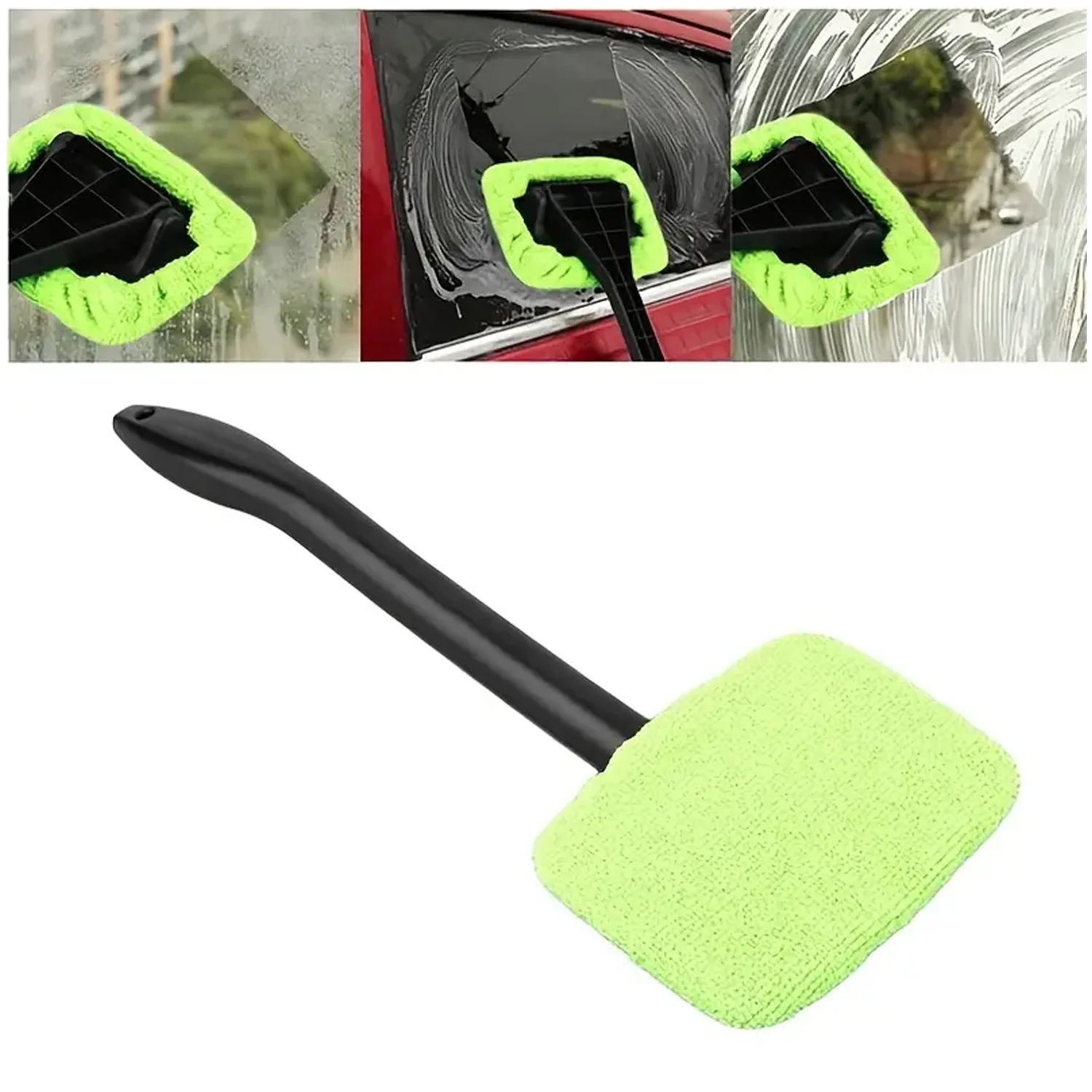 Windshield Clean Car Glass Cleaner Wiper With Microfiber Cloth (1 Pc / 38 Cm Long) - Image 6