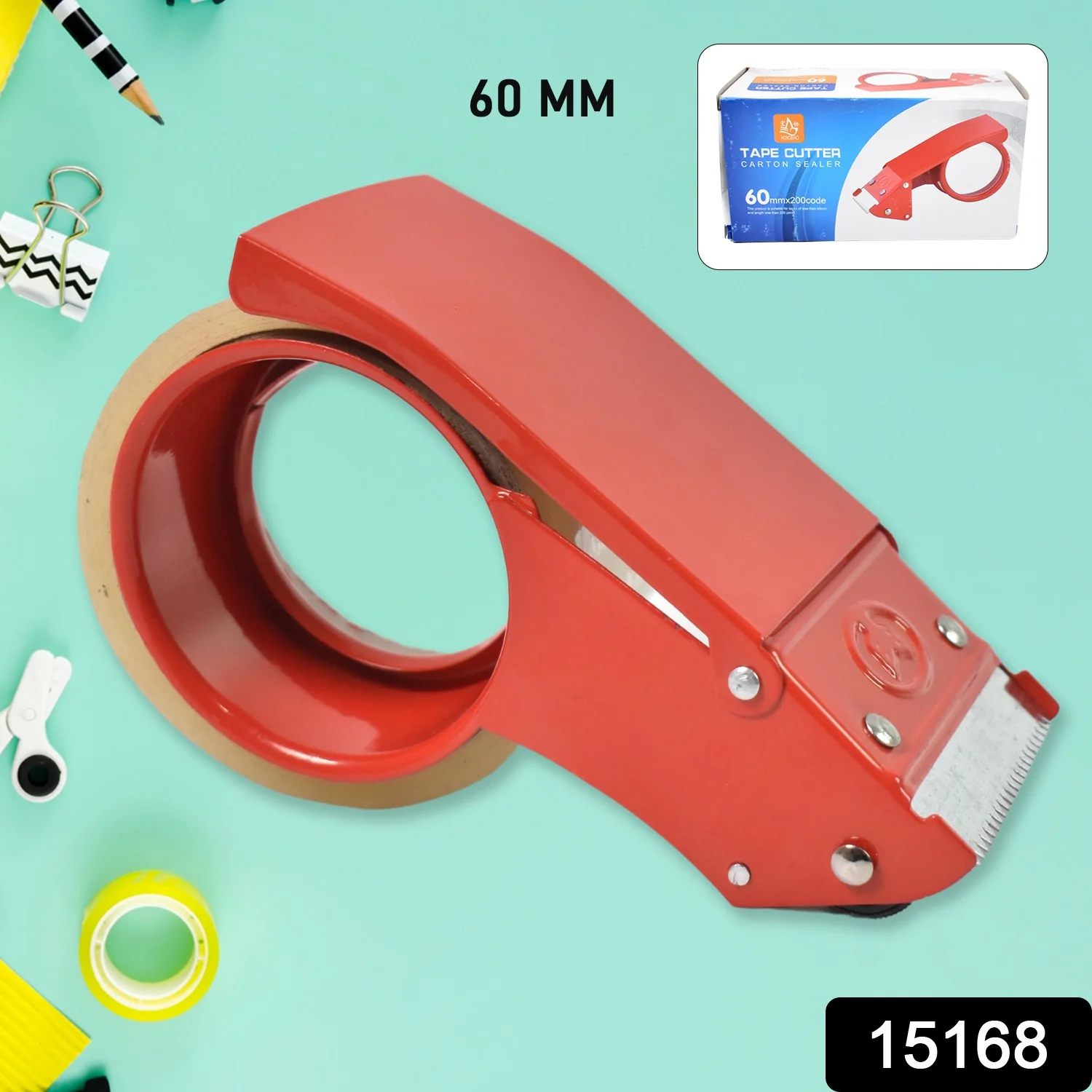 Metal Packing Tape Dispenser Cutter (60 MM / 1 Pc) - Image 2