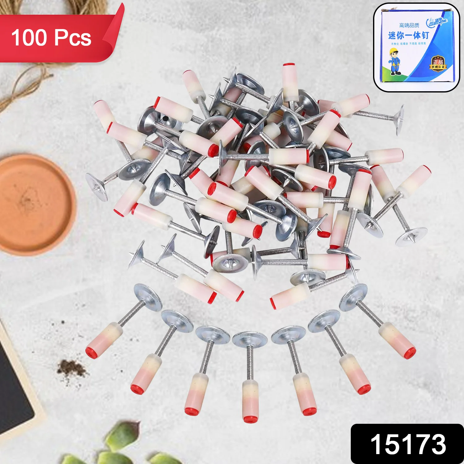 Round Nails for Mini Steel Nails For Gun (100 Pcs Set) - Image 2