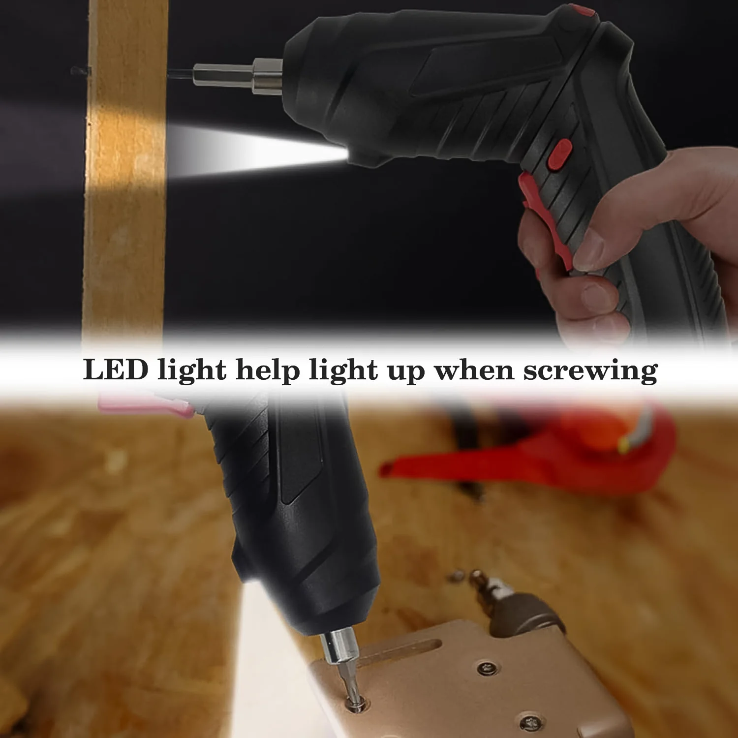Small Screwdriver with LED Light, Screwdrivers Bit Set (48 Pcs Set) - Image 4